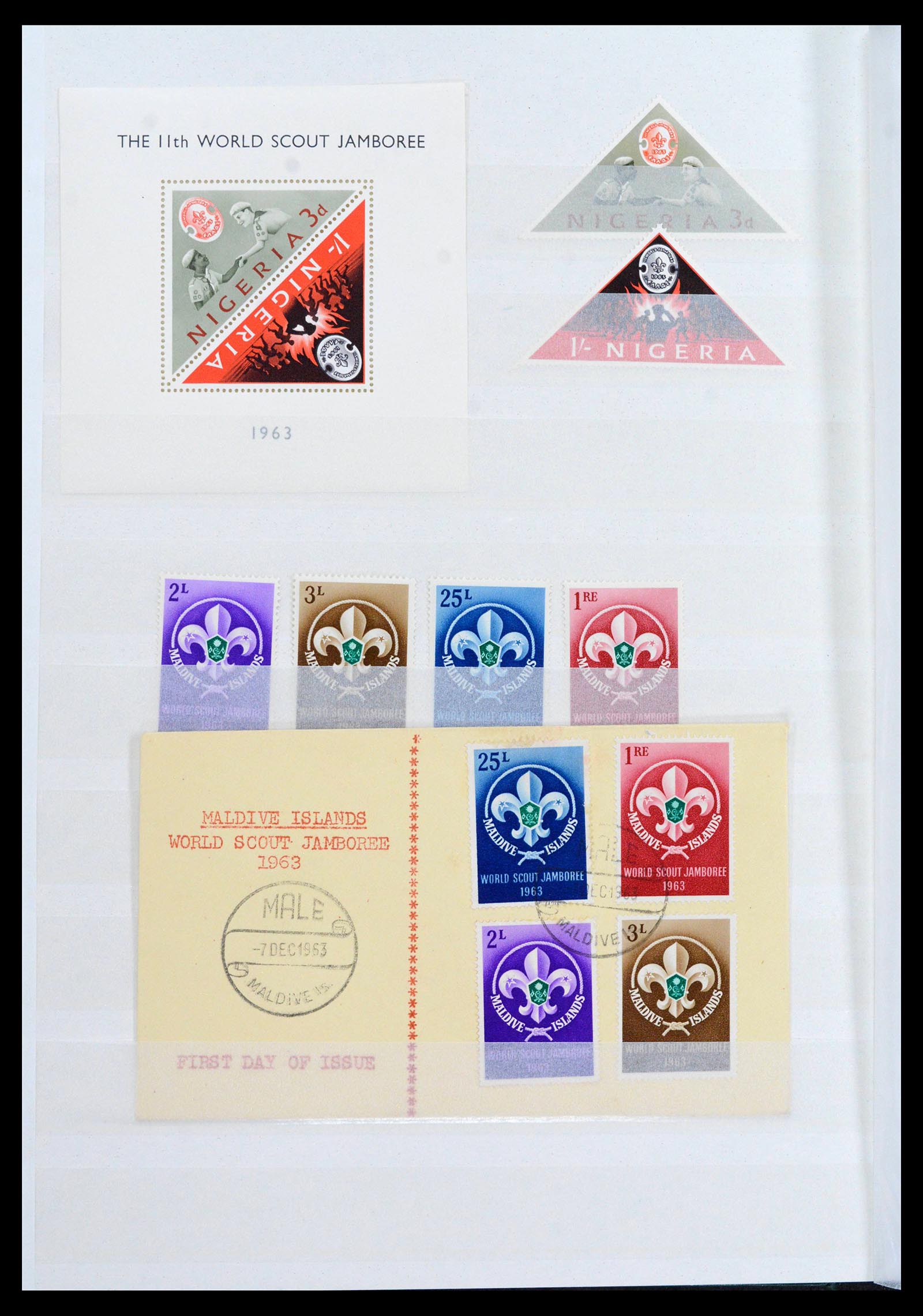 38806 0012 - Postzegelverzameling 38806 Motief scouting 1925-2007.