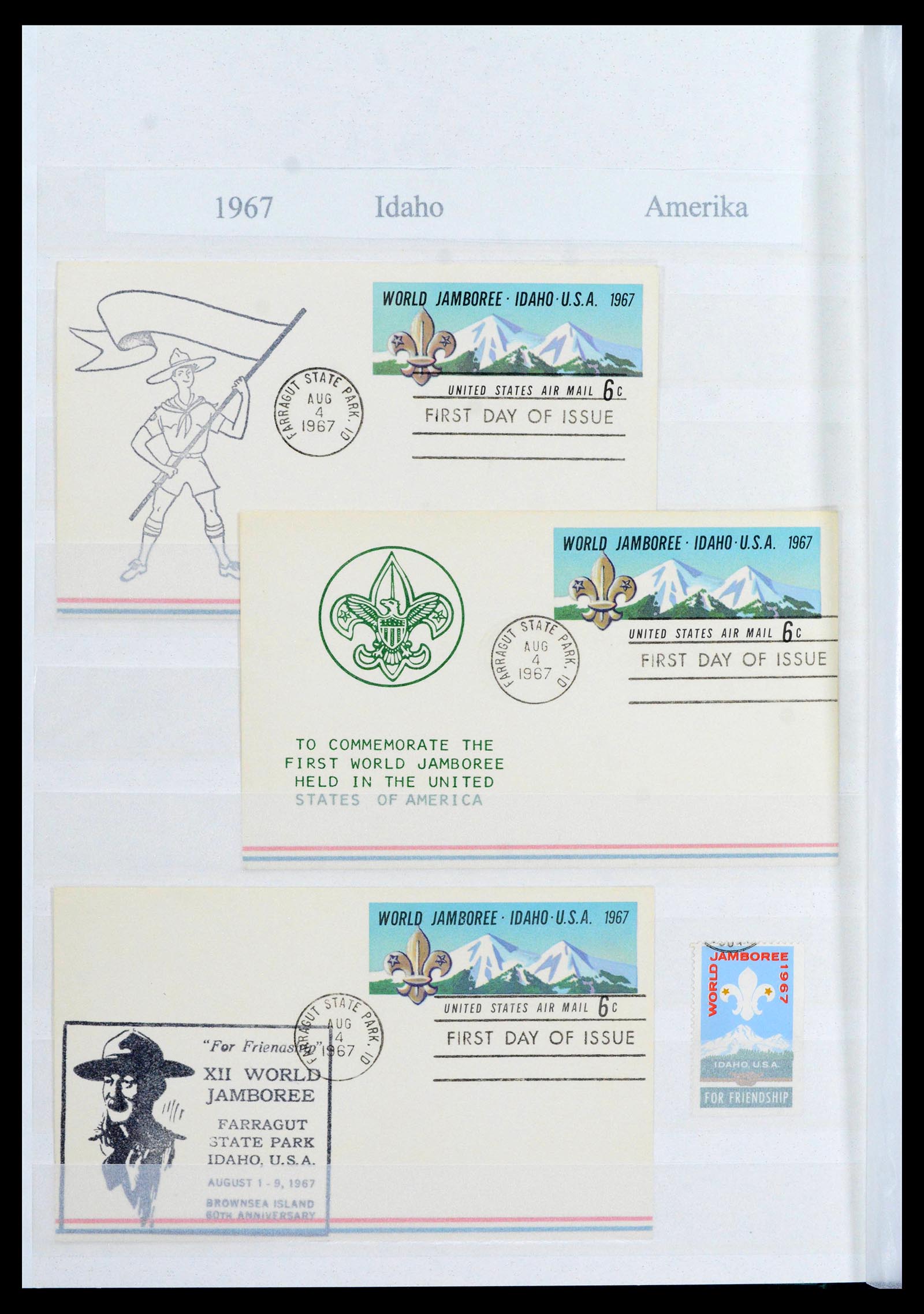 38806 0014 - Postzegelverzameling 38806 Motief scouting 1925-2007.
