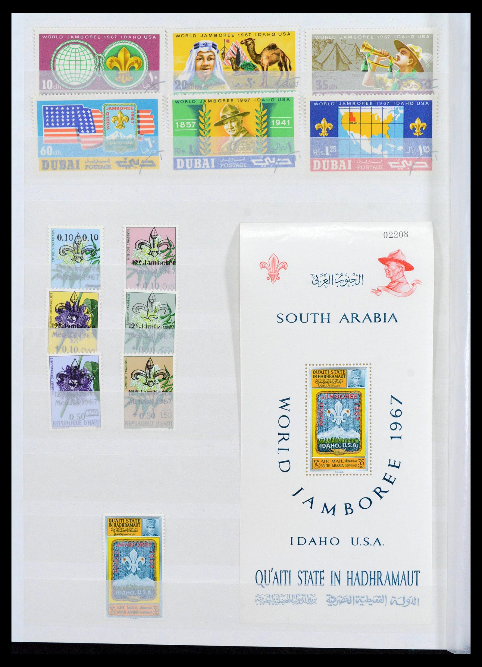 38806 0020 - Postzegelverzameling 38806 Motief scouting 1925-2007.