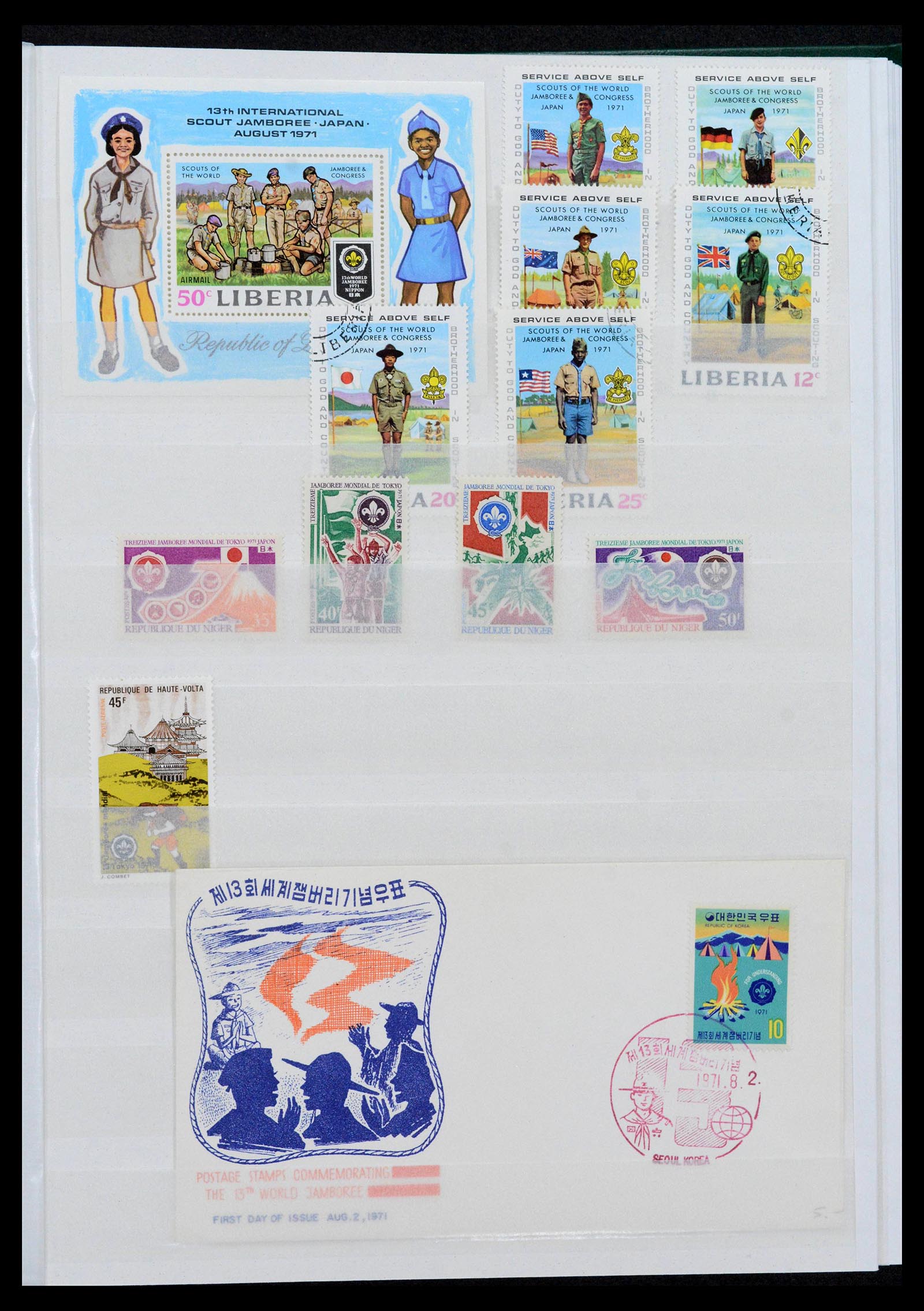 38806 0025 - Postzegelverzameling 38806 Motief scouting 1925-2007.