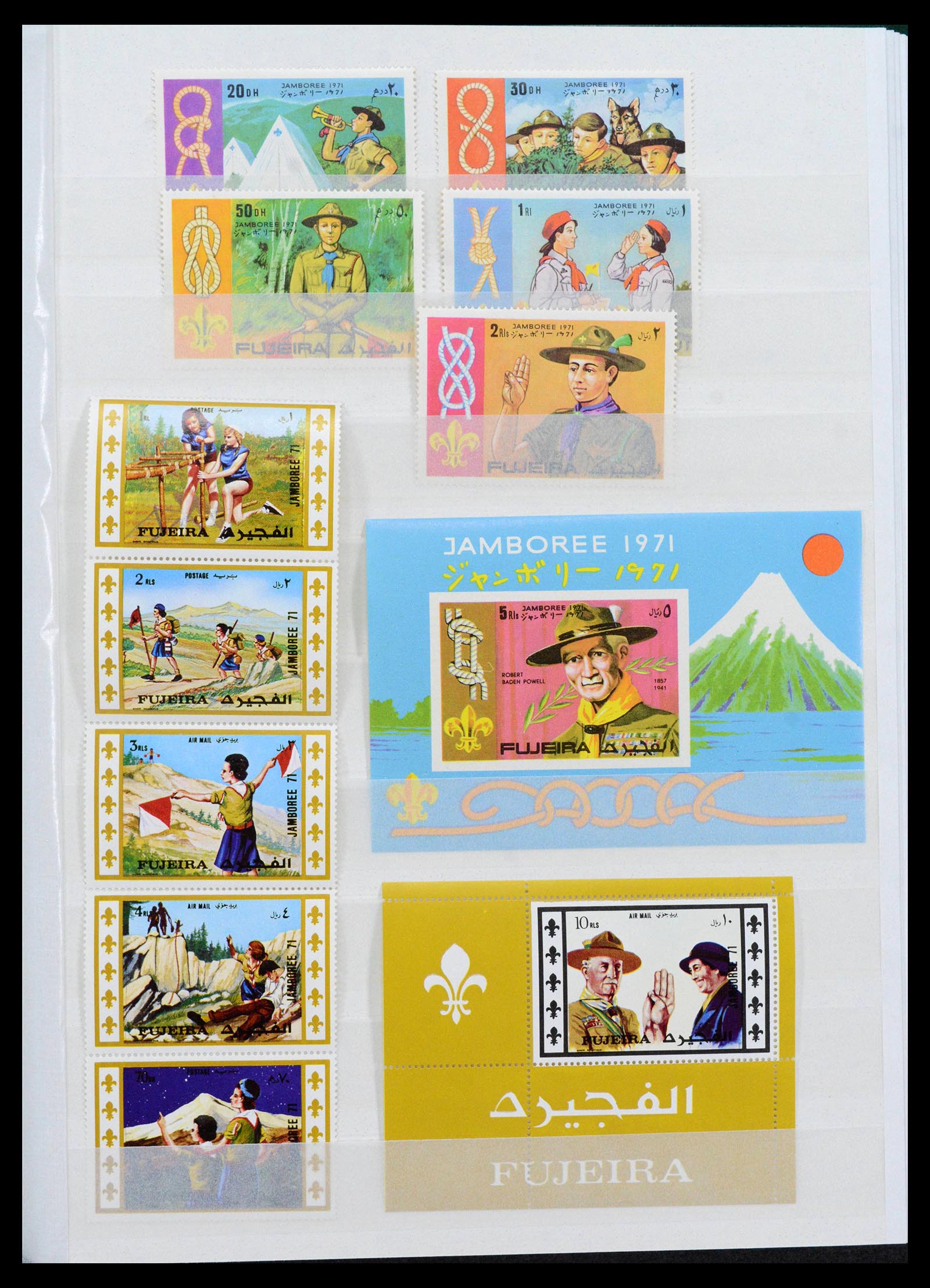 38806 0027 - Postzegelverzameling 38806 Motief scouting 1925-2007.