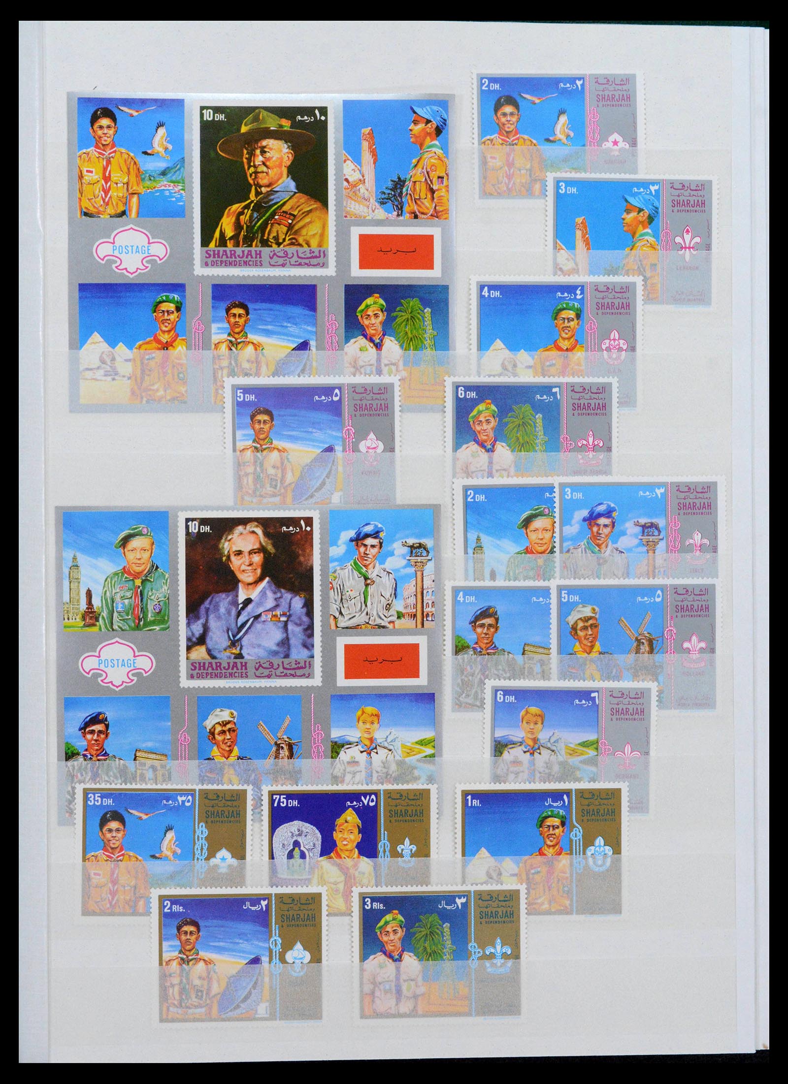 38806 0029 - Postzegelverzameling 38806 Motief scouting 1925-2007.