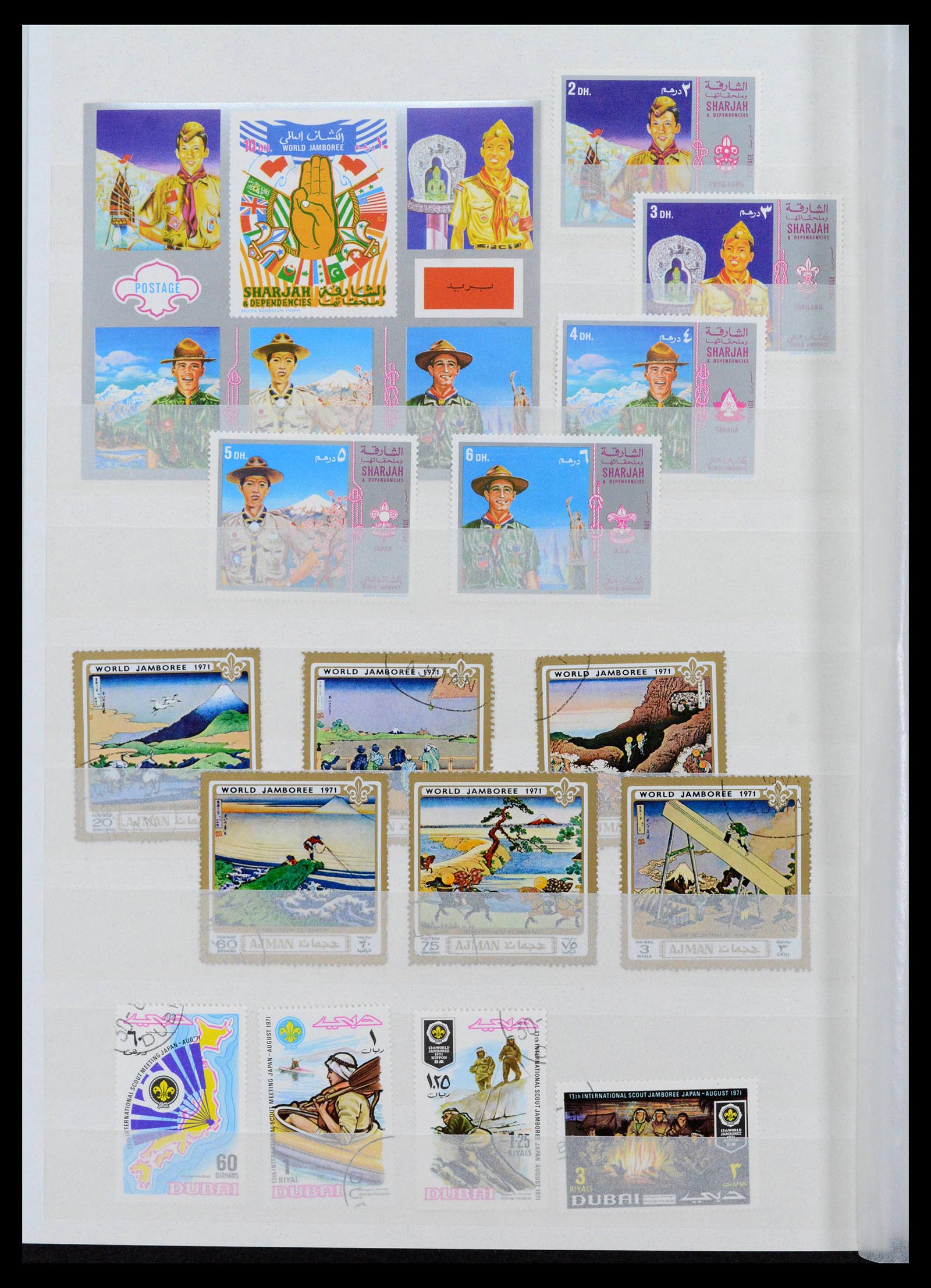 38806 0030 - Postzegelverzameling 38806 Motief scouting 1925-2007.
