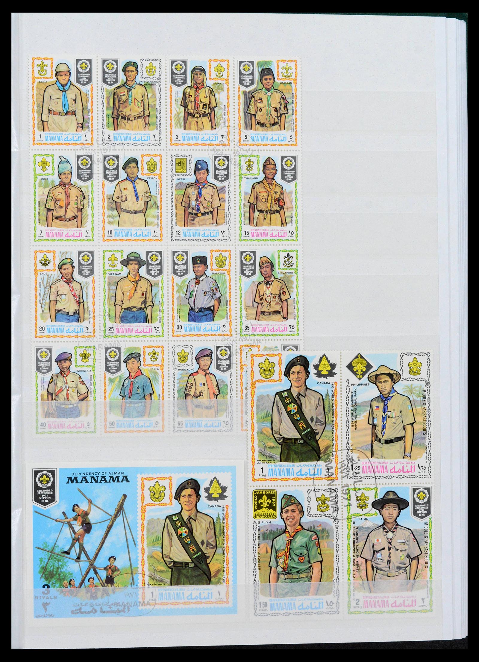 38806 0031 - Postzegelverzameling 38806 Motief scouting 1925-2007.