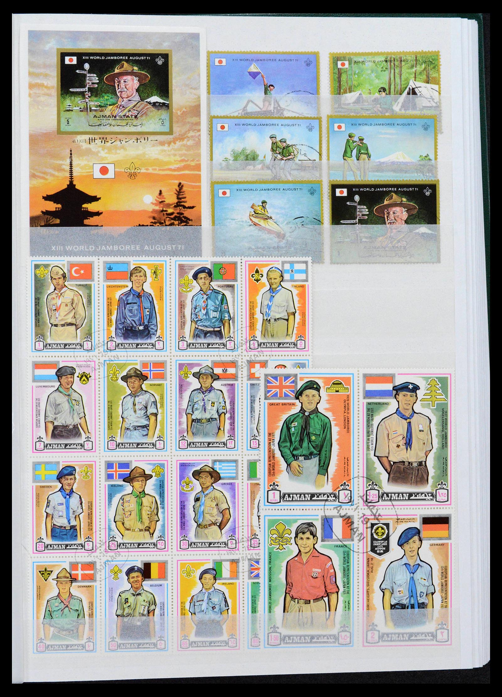38806 0033 - Postzegelverzameling 38806 Motief scouting 1925-2007.