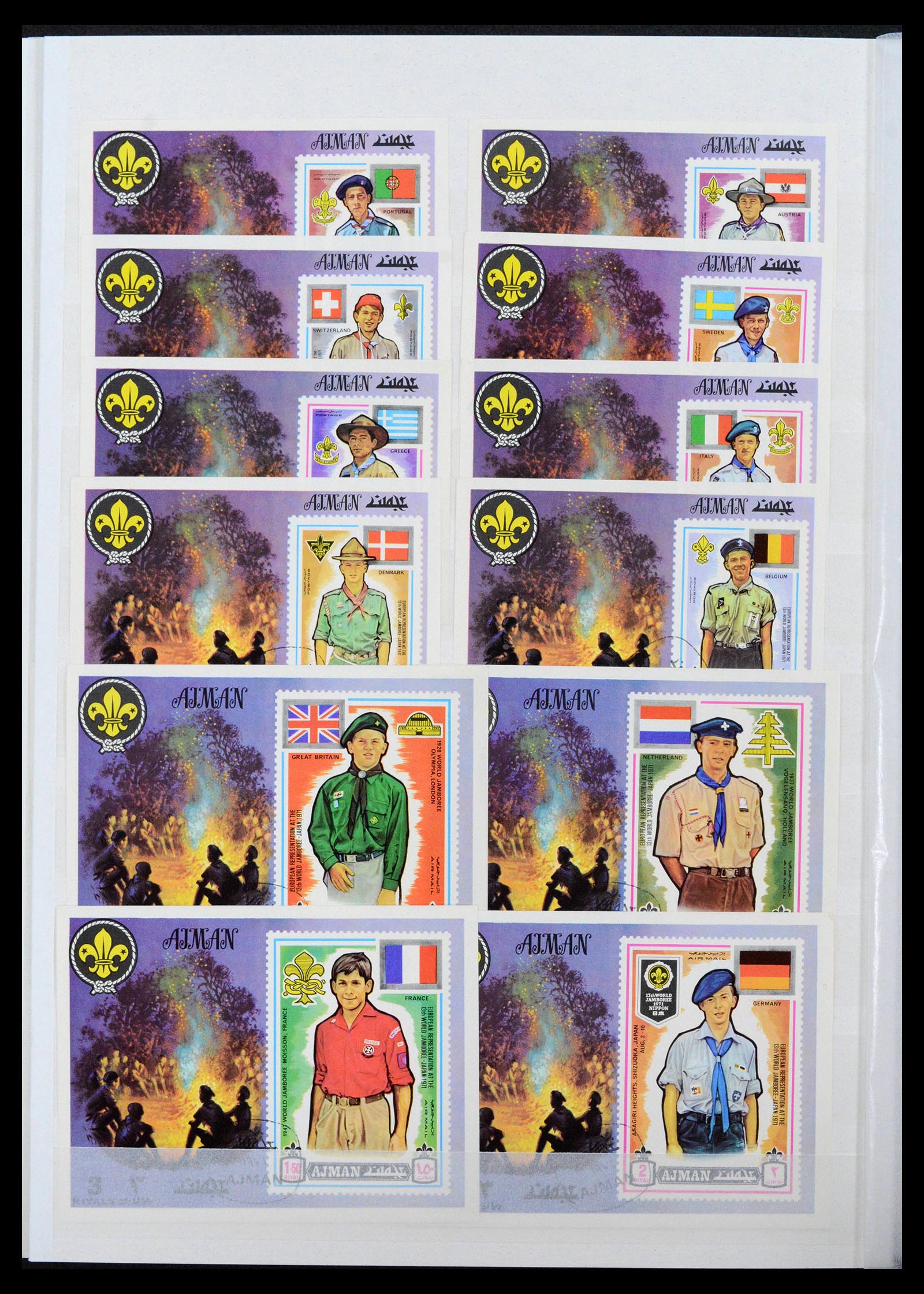38806 0034 - Postzegelverzameling 38806 Motief scouting 1925-2007.