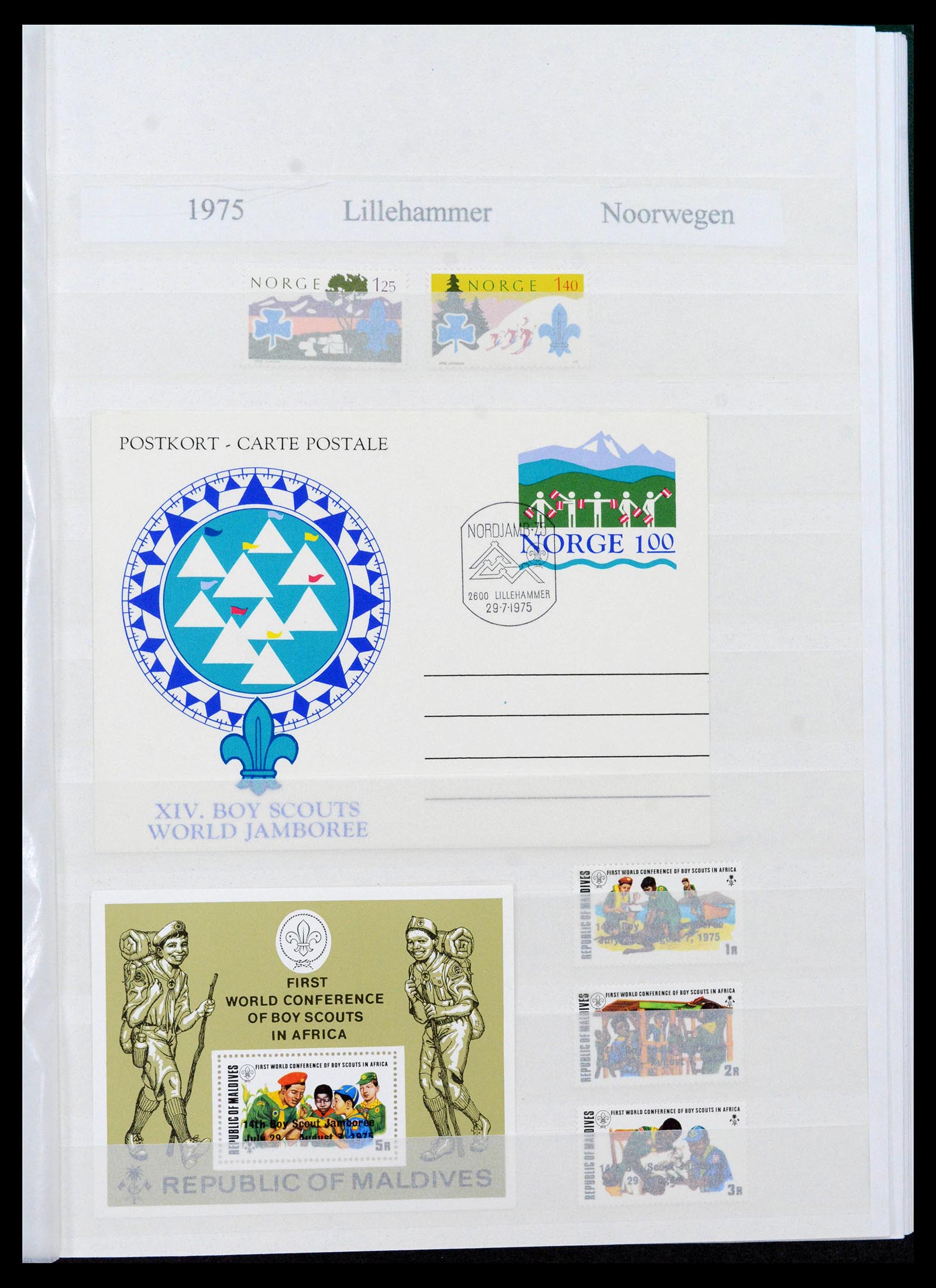 38806 0035 - Postzegelverzameling 38806 Motief scouting 1925-2007.