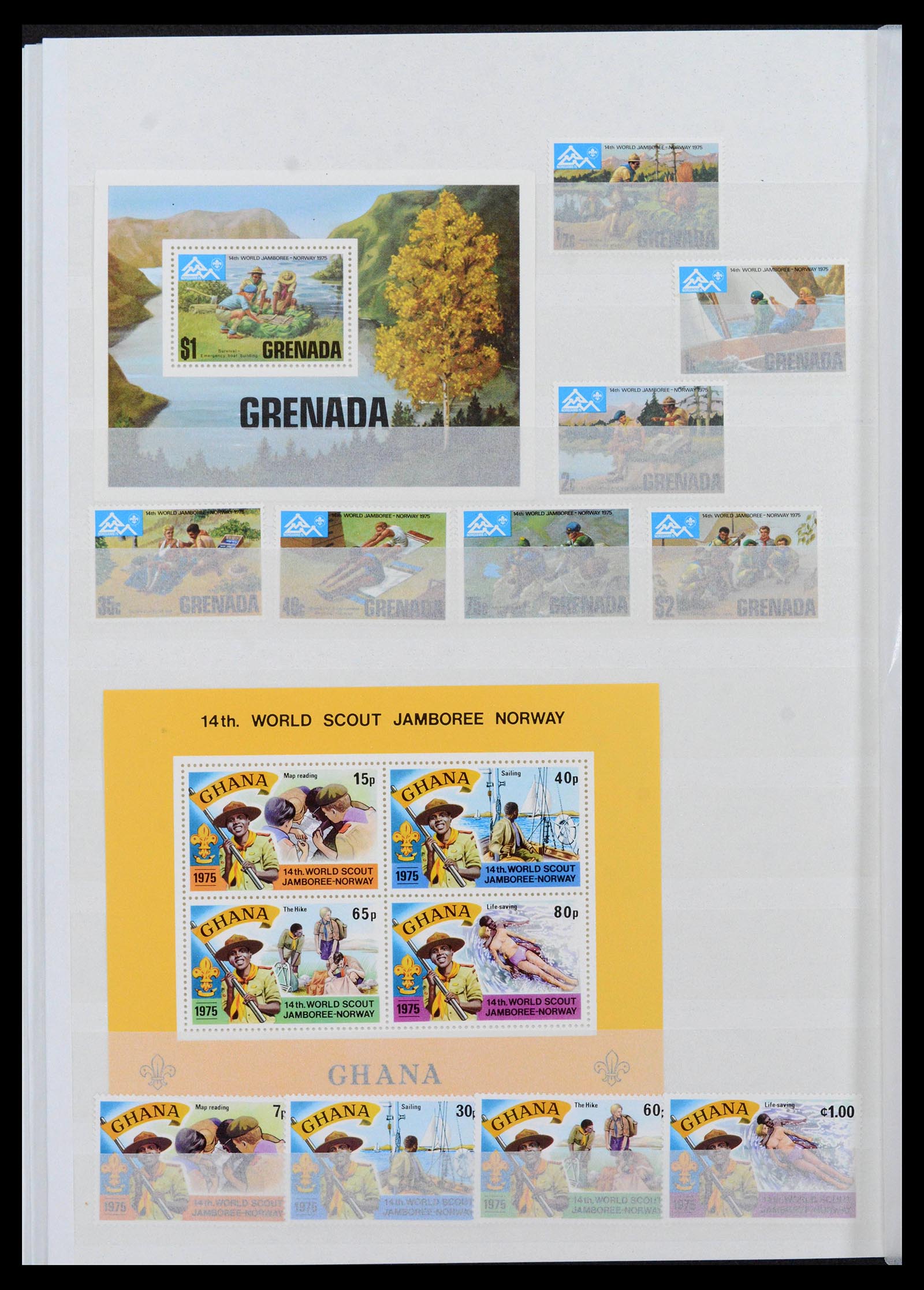 38806 0036 - Postzegelverzameling 38806 Motief scouting 1925-2007.