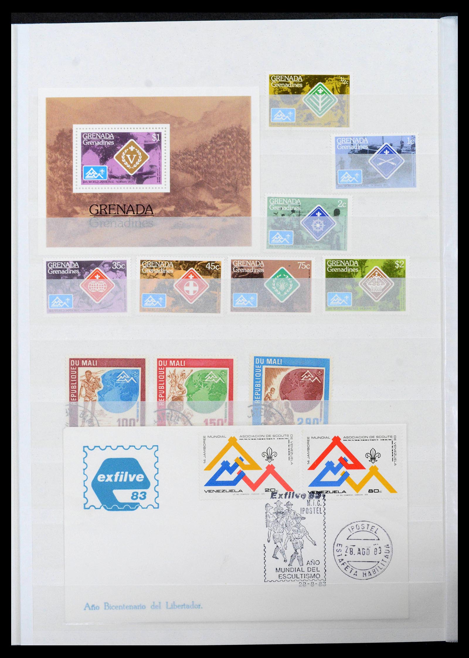 38806 0038 - Postzegelverzameling 38806 Motief scouting 1925-2007.