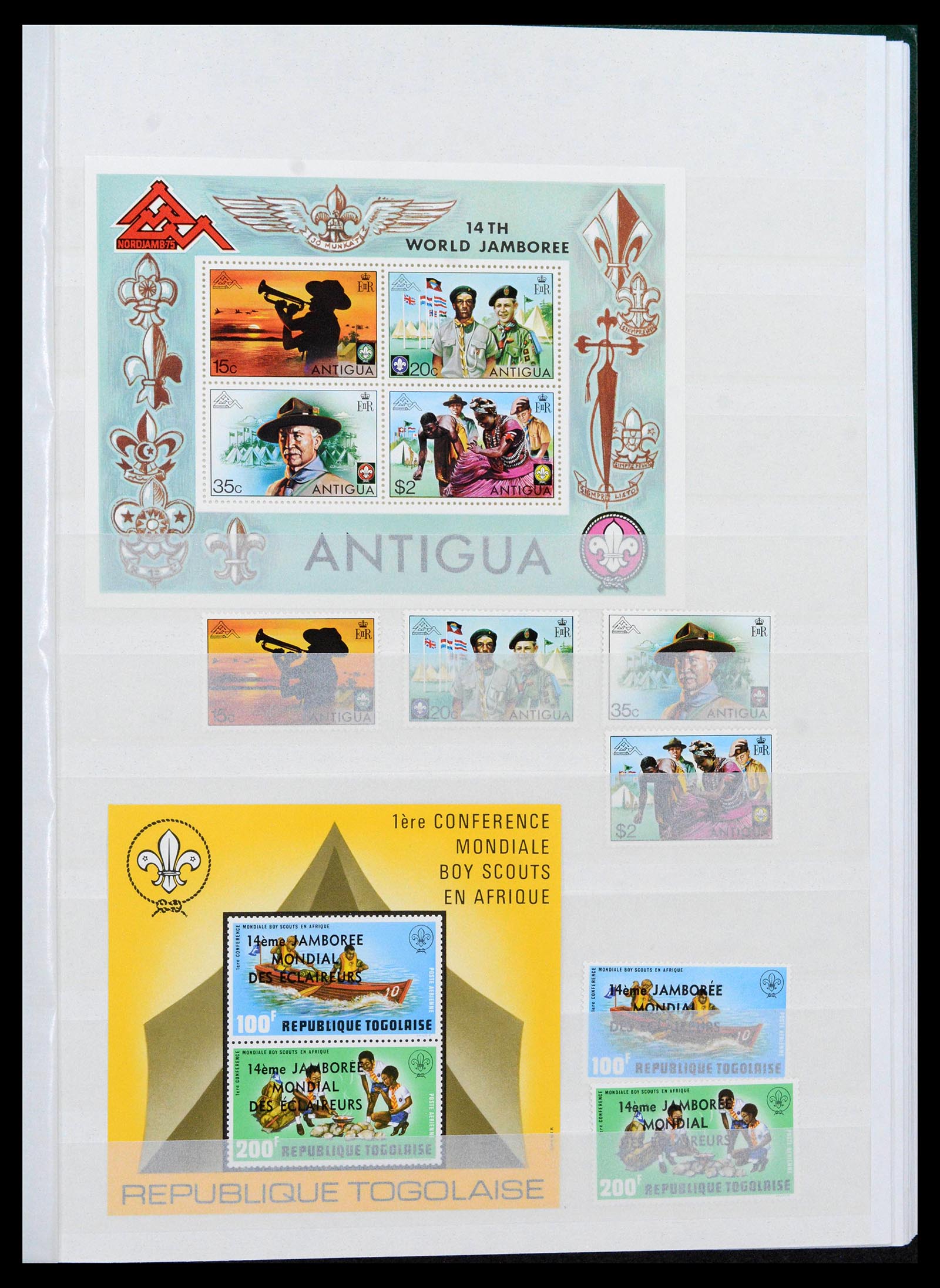 38806 0039 - Postzegelverzameling 38806 Motief scouting 1925-2007.