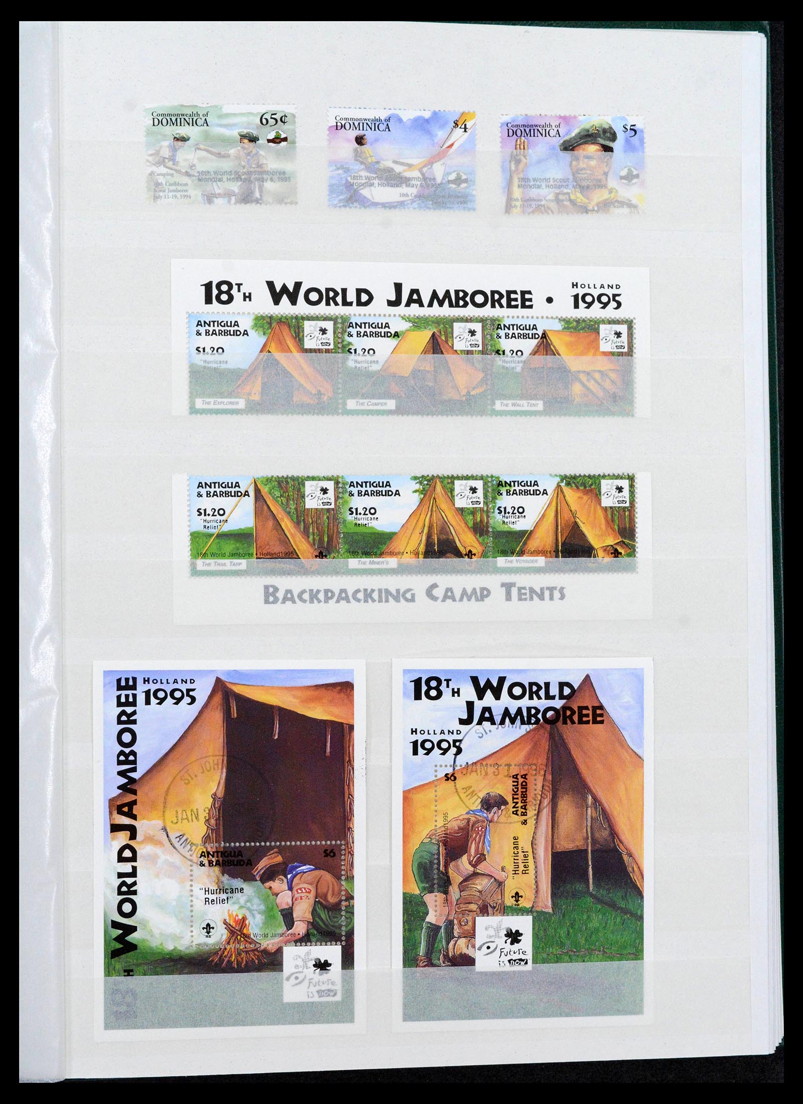 38806 0049 - Postzegelverzameling 38806 Motief scouting 1925-2007.