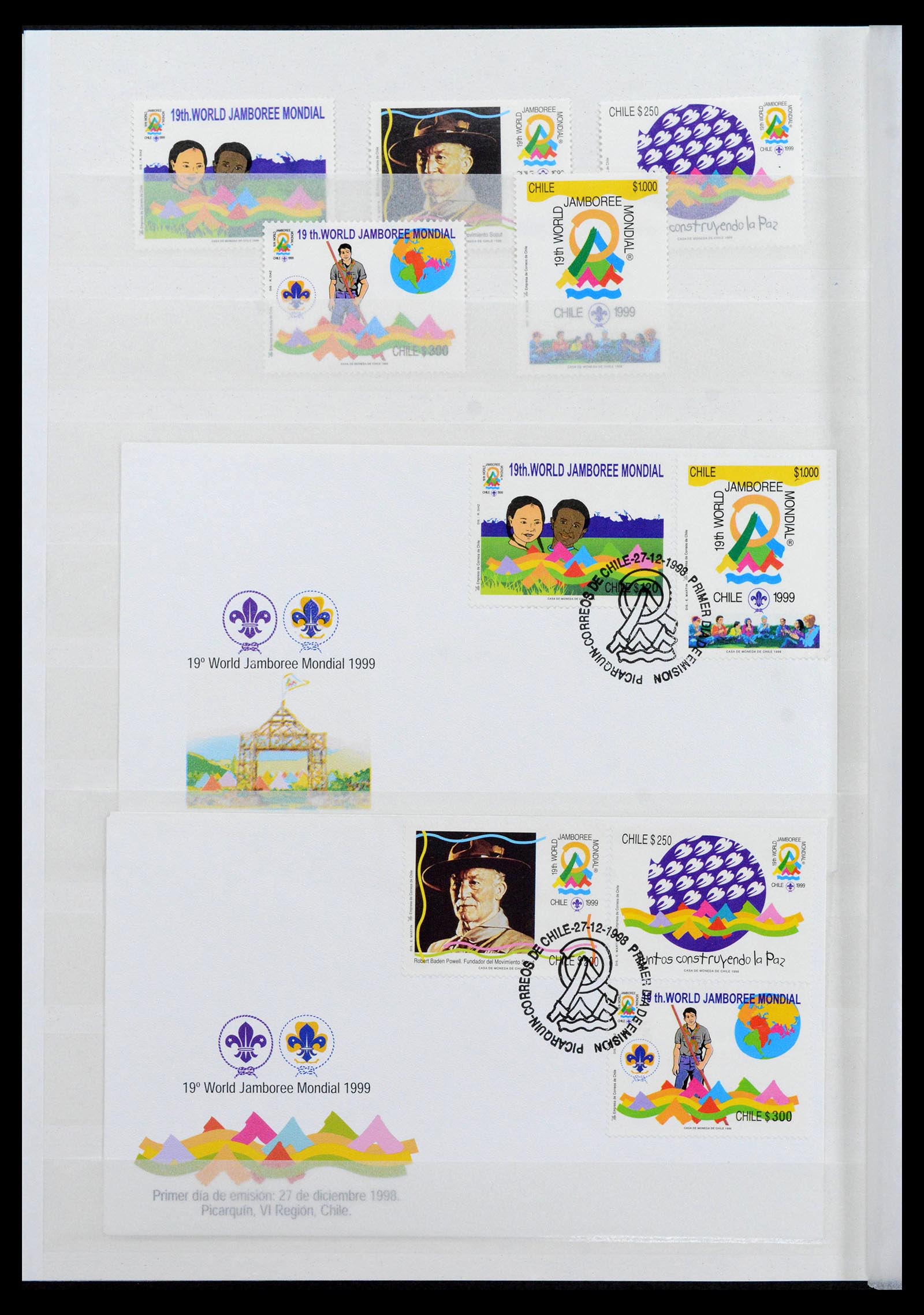 38806 0052 - Postzegelverzameling 38806 Motief scouting 1925-2007.