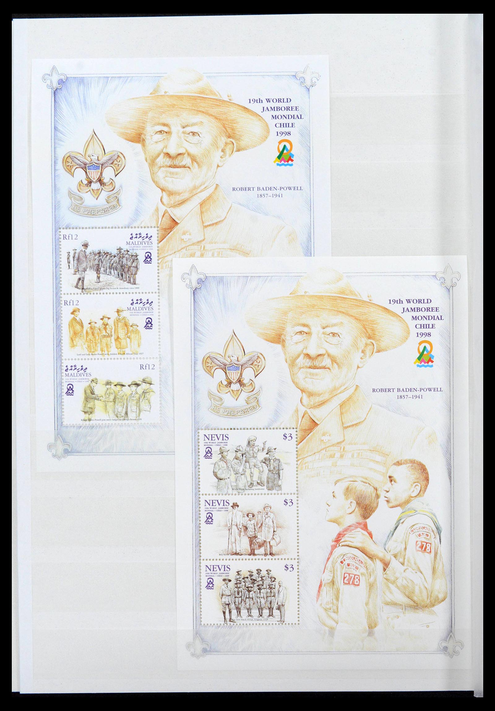 38806 0056 - Postzegelverzameling 38806 Motief scouting 1925-2007.