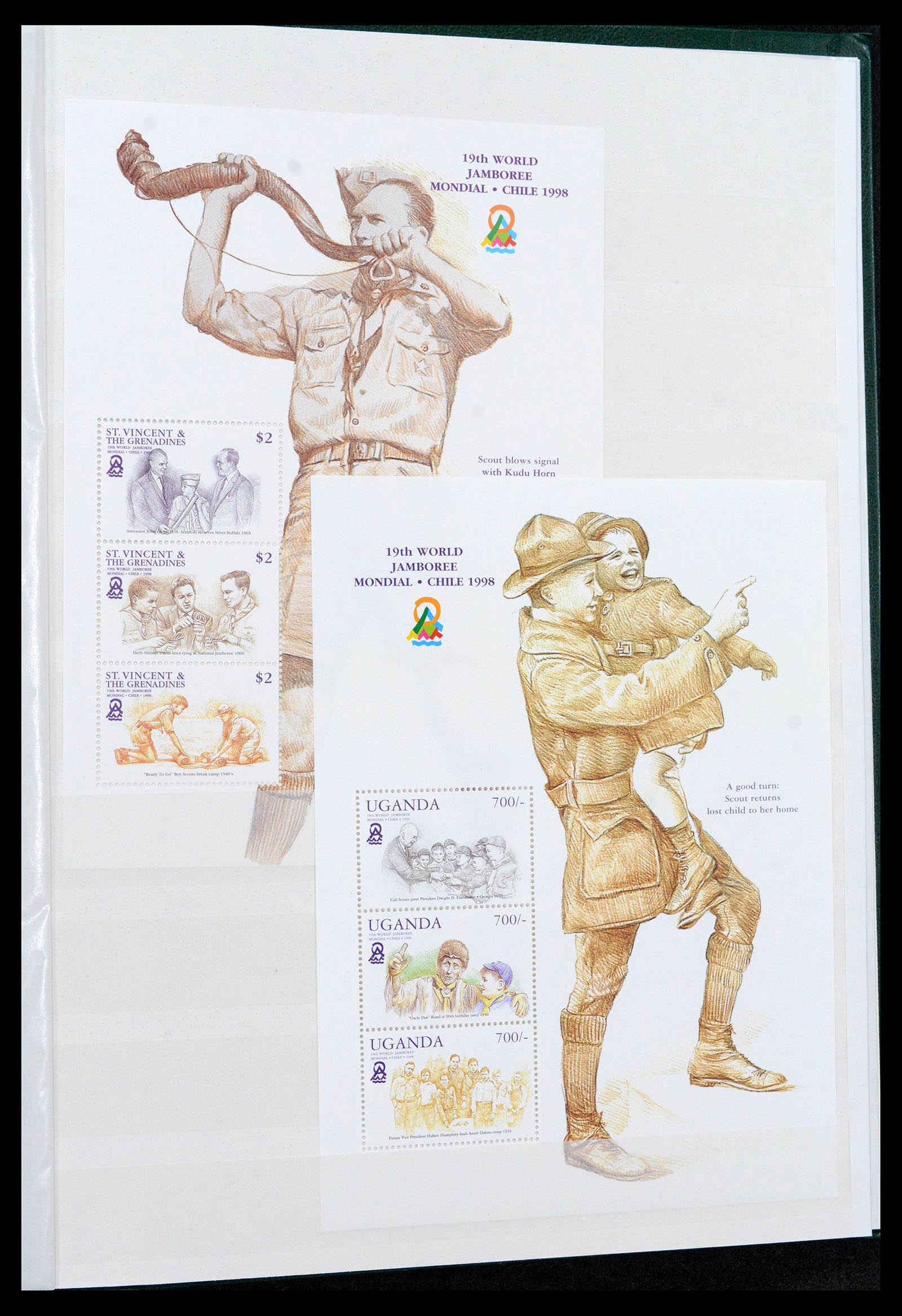 38806 0057 - Postzegelverzameling 38806 Motief scouting 1925-2007.