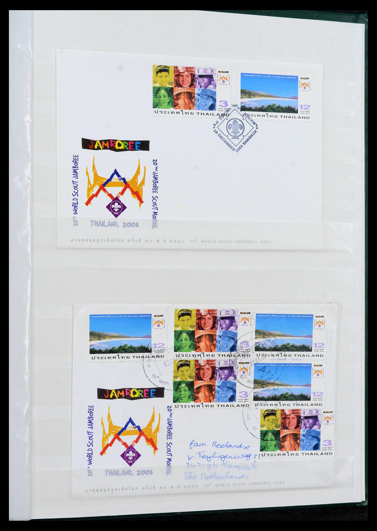 38806 0059 - Postzegelverzameling 38806 Motief scouting 1925-2007.