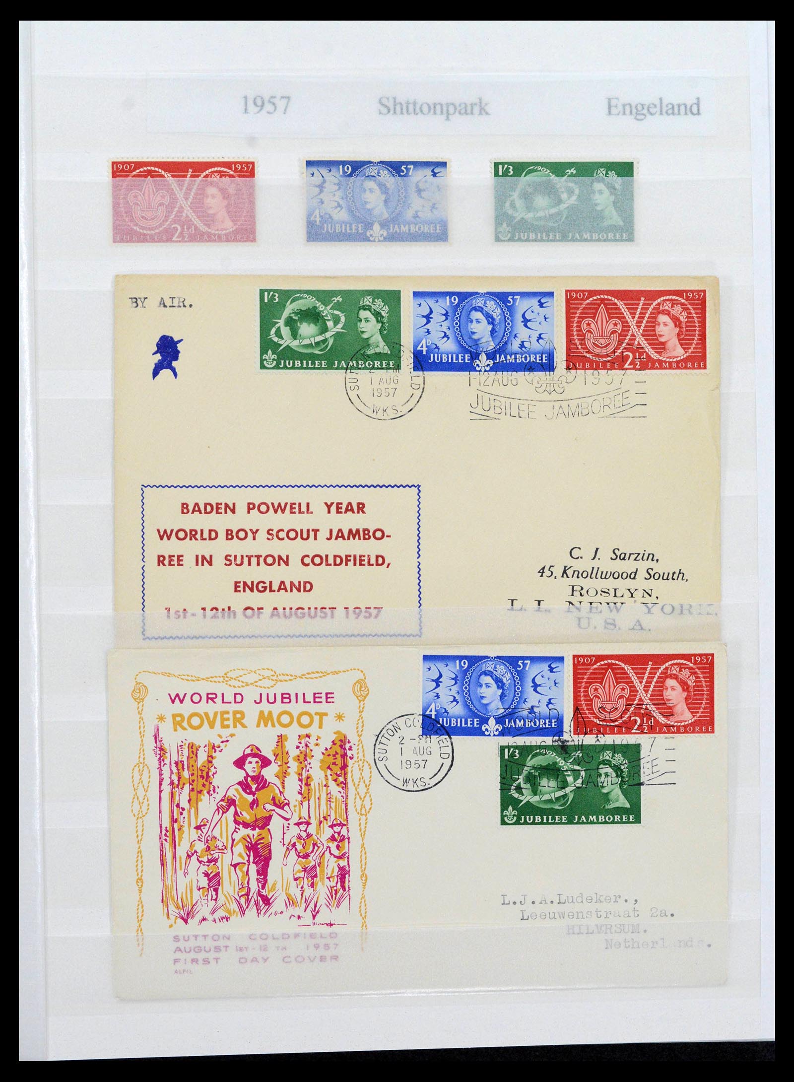 38806 0060 - Postzegelverzameling 38806 Motief scouting 1925-2007.