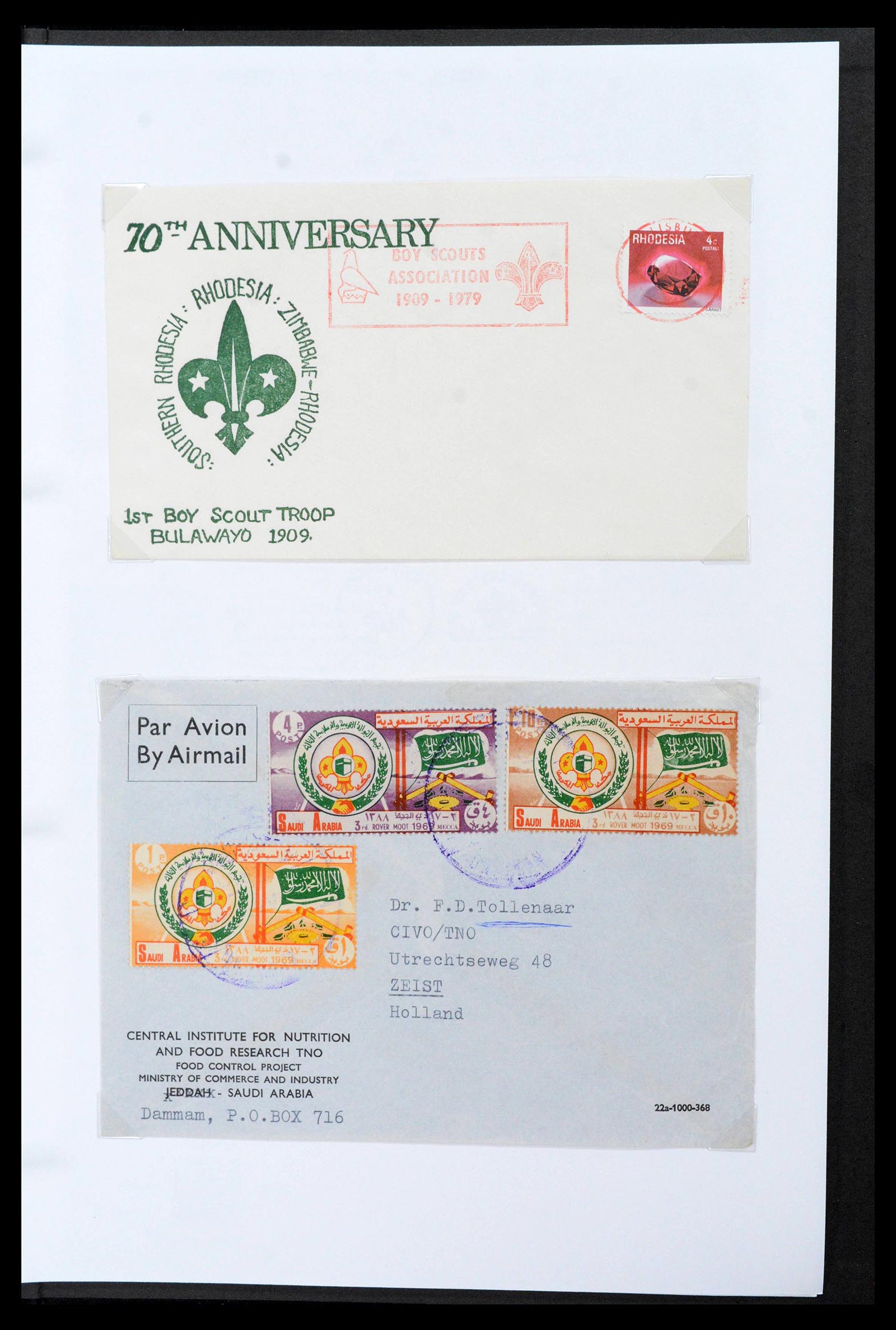 38806 0425 - Postzegelverzameling 38806 Motief scouting 1925-2007.