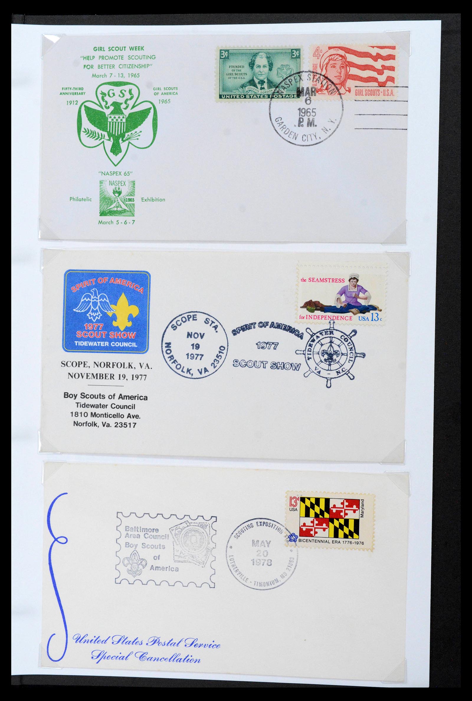 38806 0427 - Postzegelverzameling 38806 Motief scouting 1925-2007.