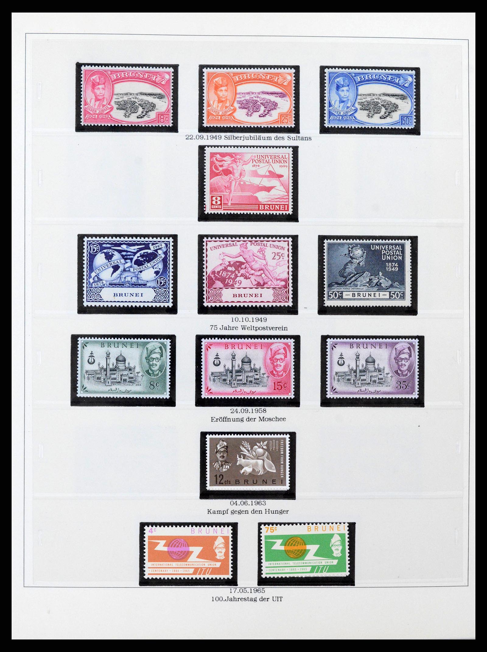 38808 0003 - Postzegelverzameling 38808 Brunei 1895-1989.
