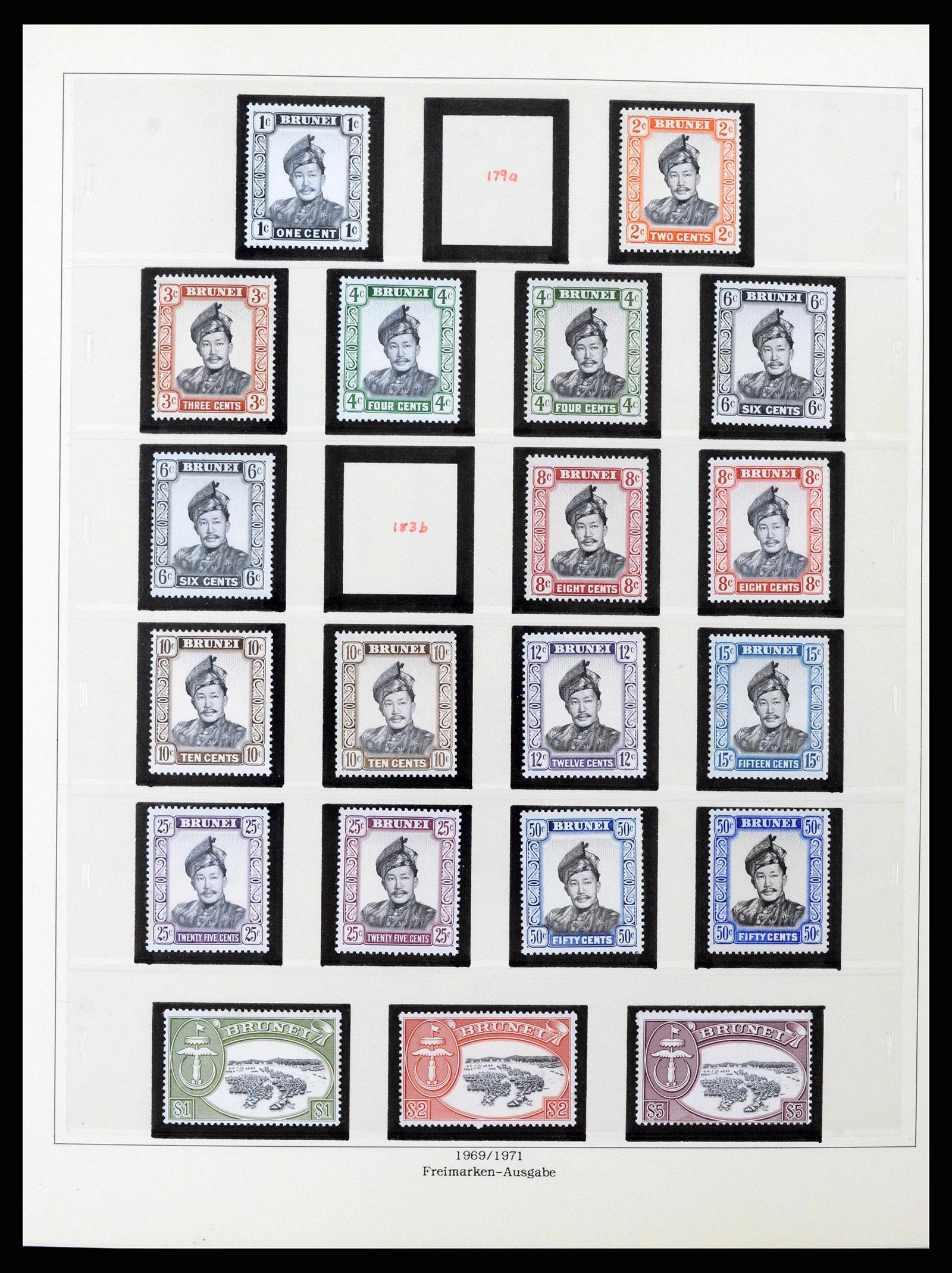 38808 0010 - Postzegelverzameling 38808 Brunei 1895-1989.