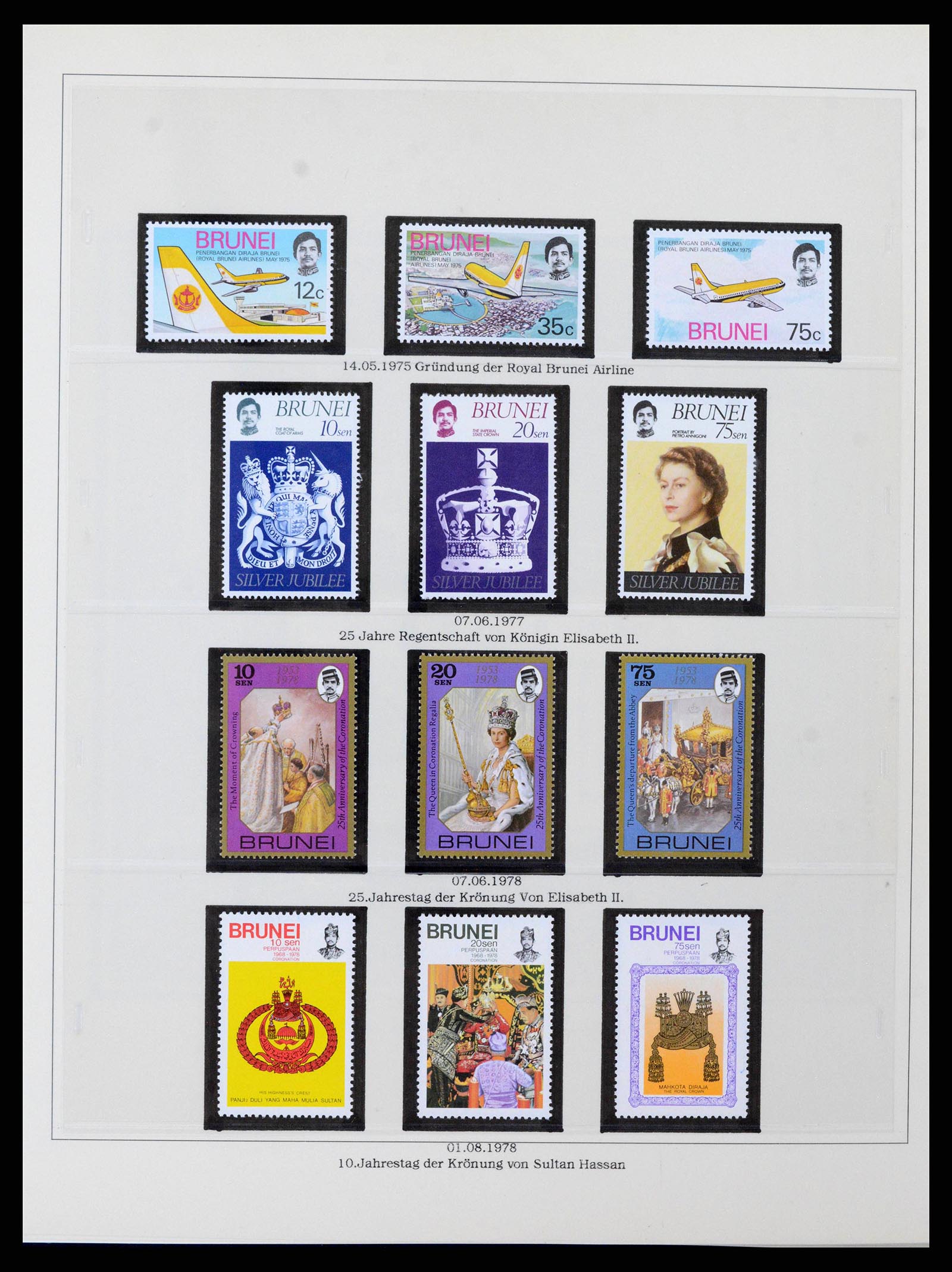 38808 0016 - Postzegelverzameling 38808 Brunei 1895-1989.