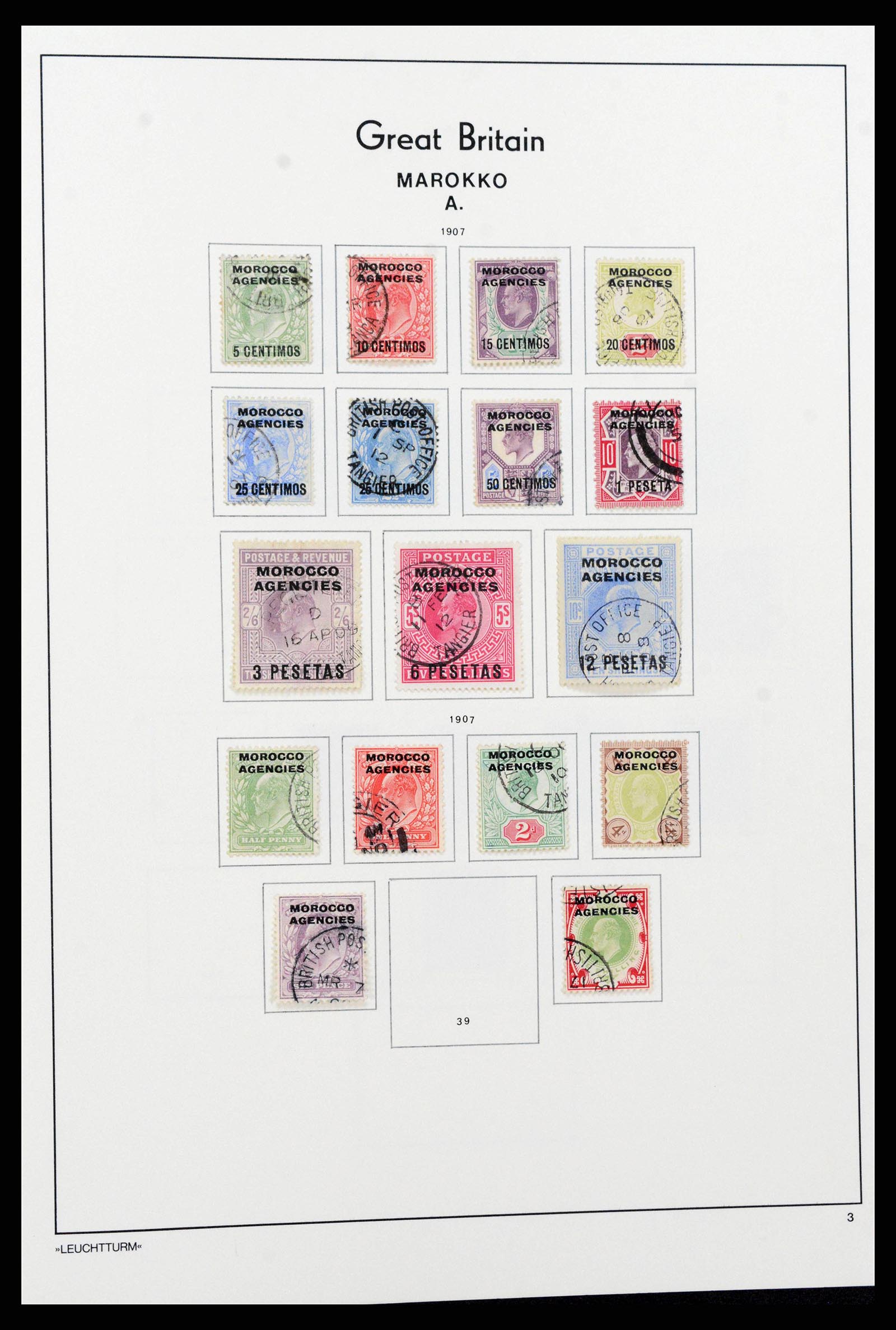38811 0004 - Stamp collection 38811 British offices abroad 1885-1956.