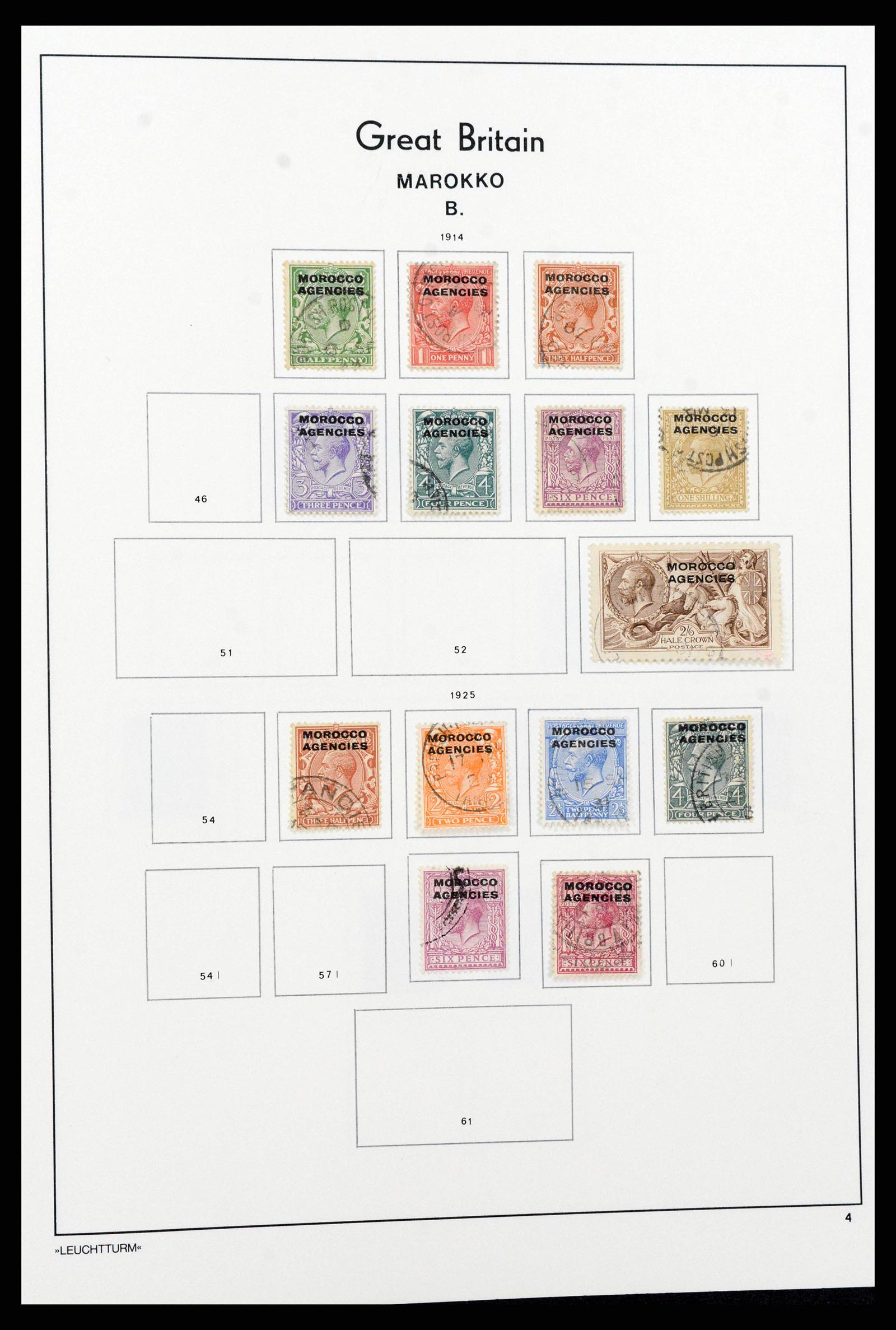 38811 0005 - Stamp collection 38811 British offices abroad 1885-1956.