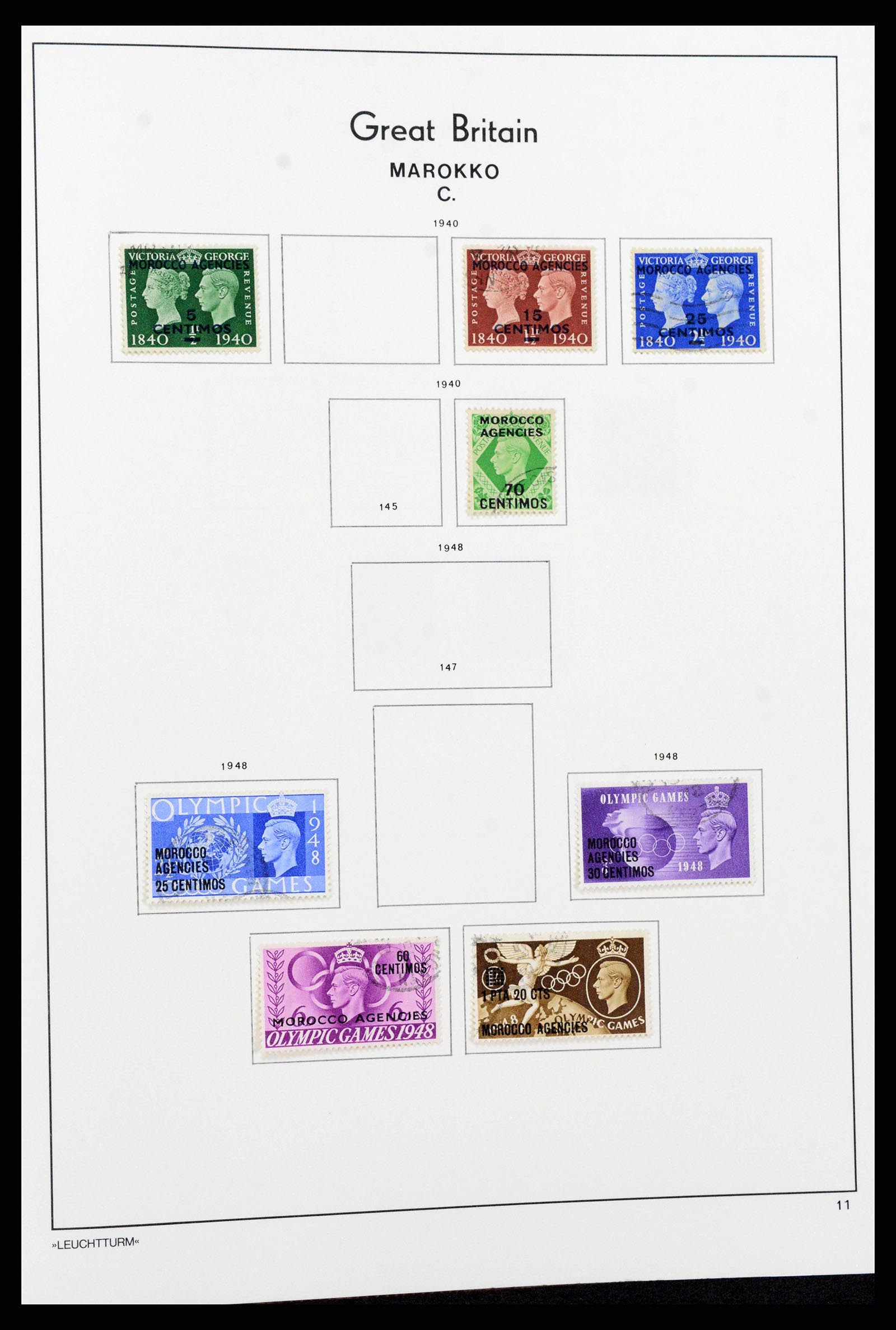 38811 0012 - Postzegelverzameling 38811 Britse buitenlandse kantoren 1885-1956.