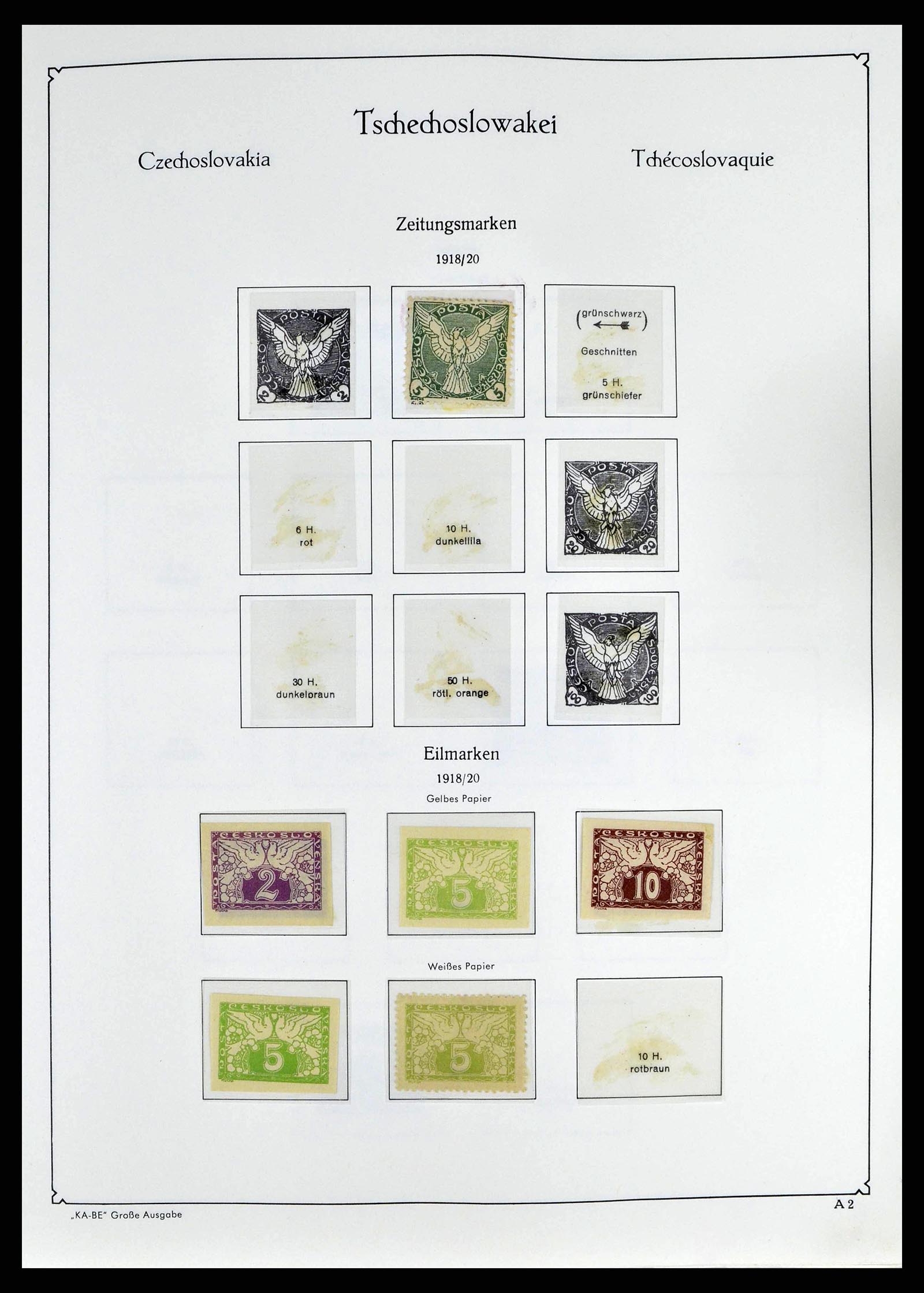 38812 0004 - Postzegelverzameling 38812 Tsjechoslowakije 1918-1990.