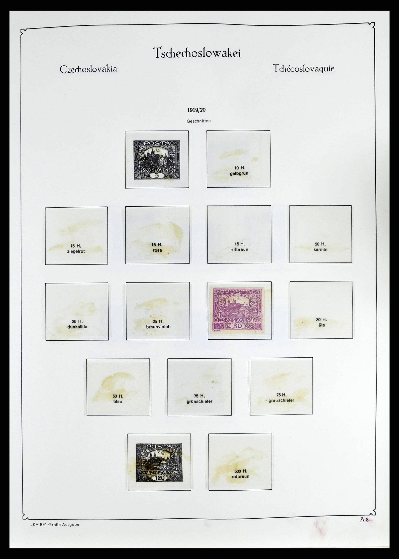 38812 0005 - Postzegelverzameling 38812 Tsjechoslowakije 1918-1990.