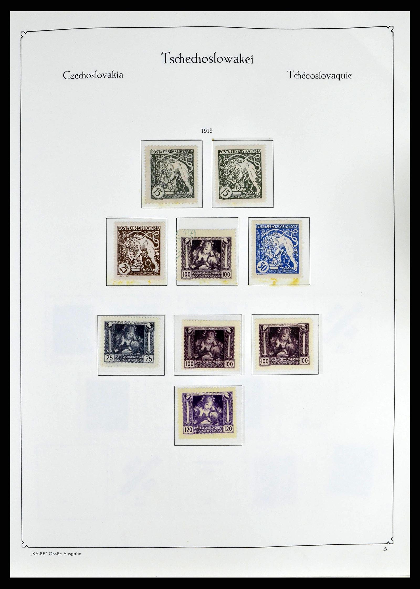 38812 0006 - Postzegelverzameling 38812 Tsjechoslowakije 1918-1990.