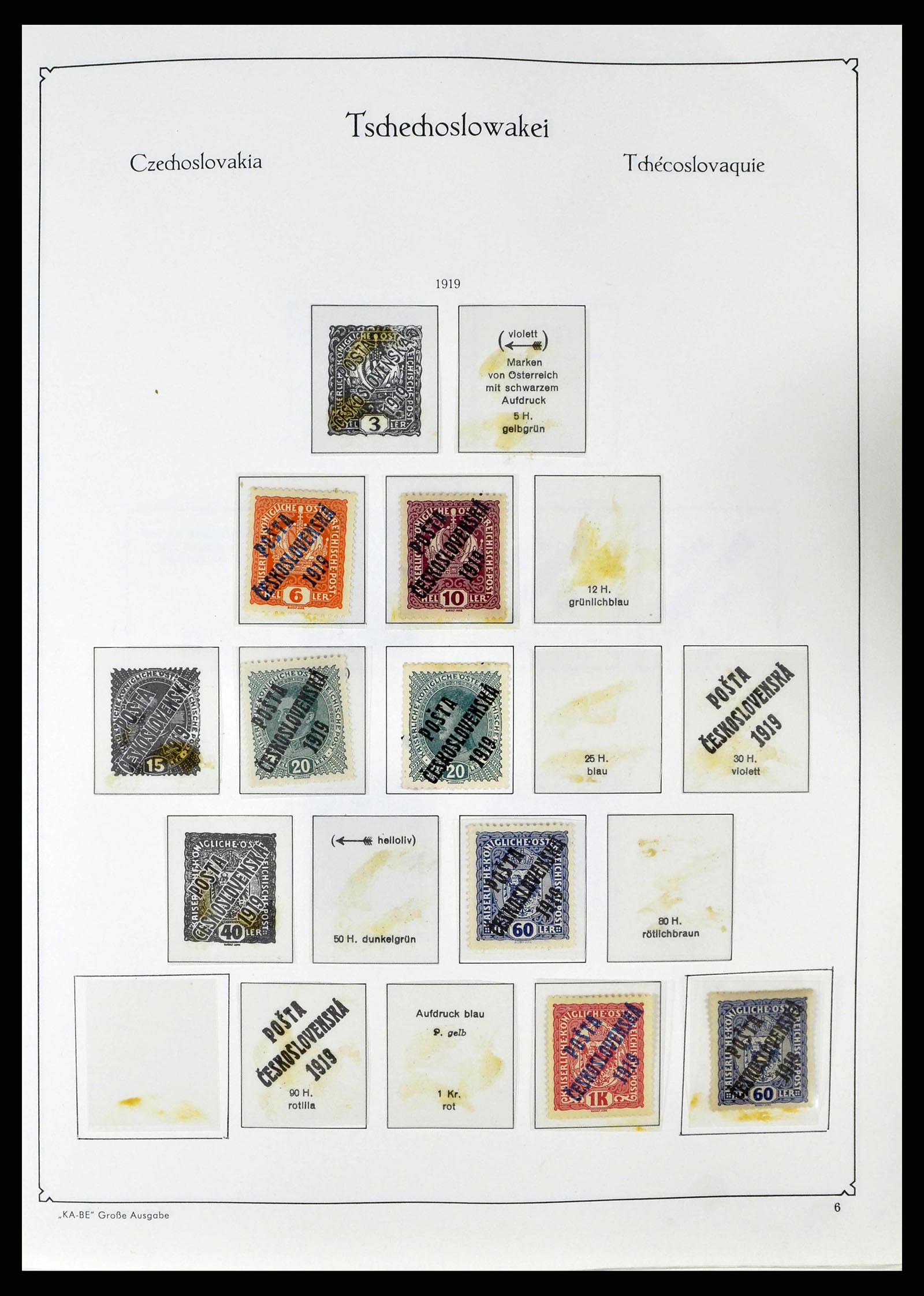 38812 0007 - Postzegelverzameling 38812 Tsjechoslowakije 1918-1990.