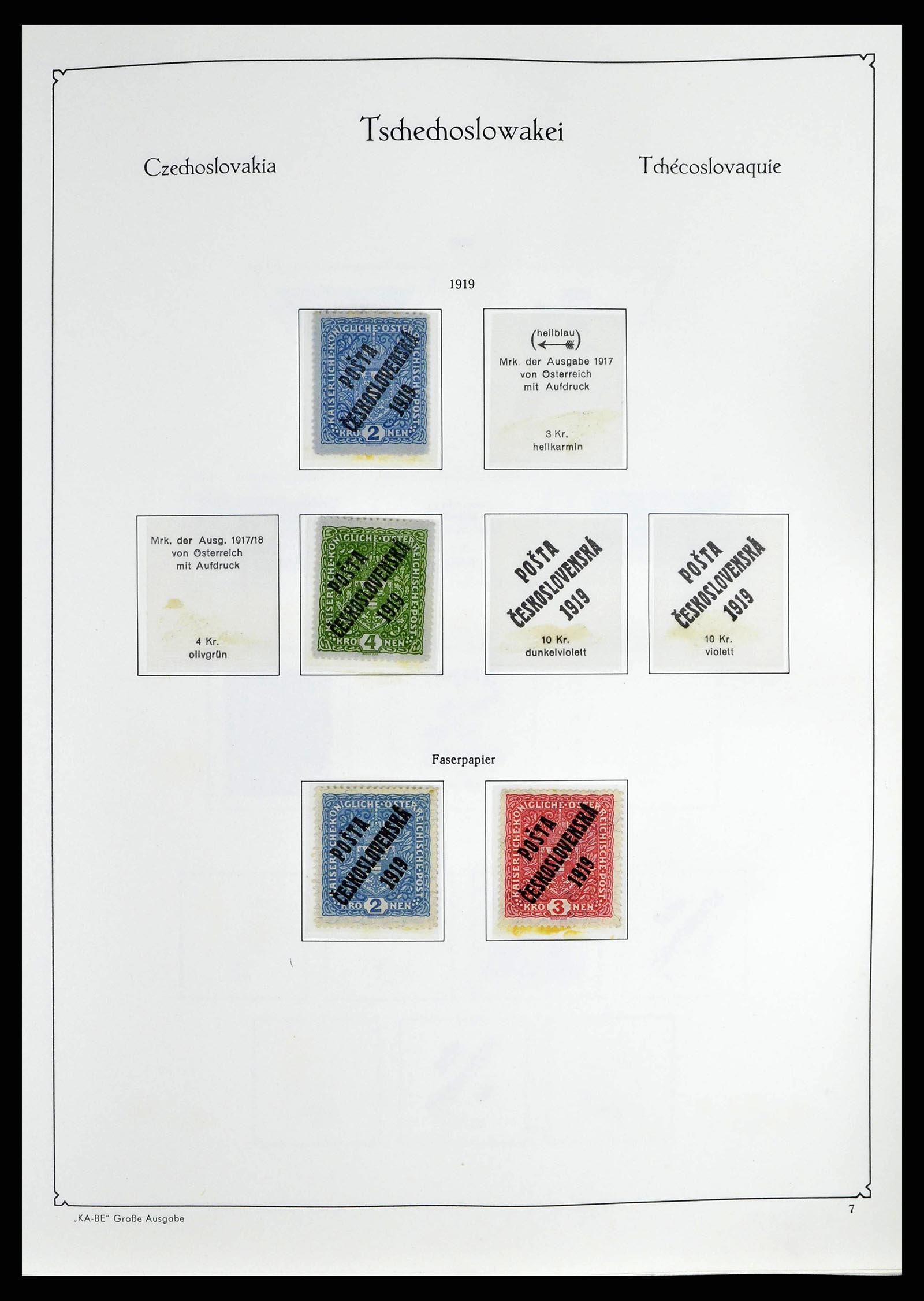 38812 0008 - Postzegelverzameling 38812 Tsjechoslowakije 1918-1990.