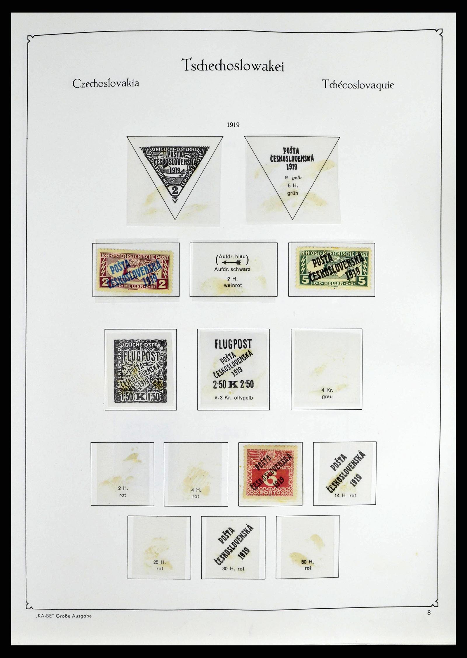 38812 0009 - Postzegelverzameling 38812 Tsjechoslowakije 1918-1990.