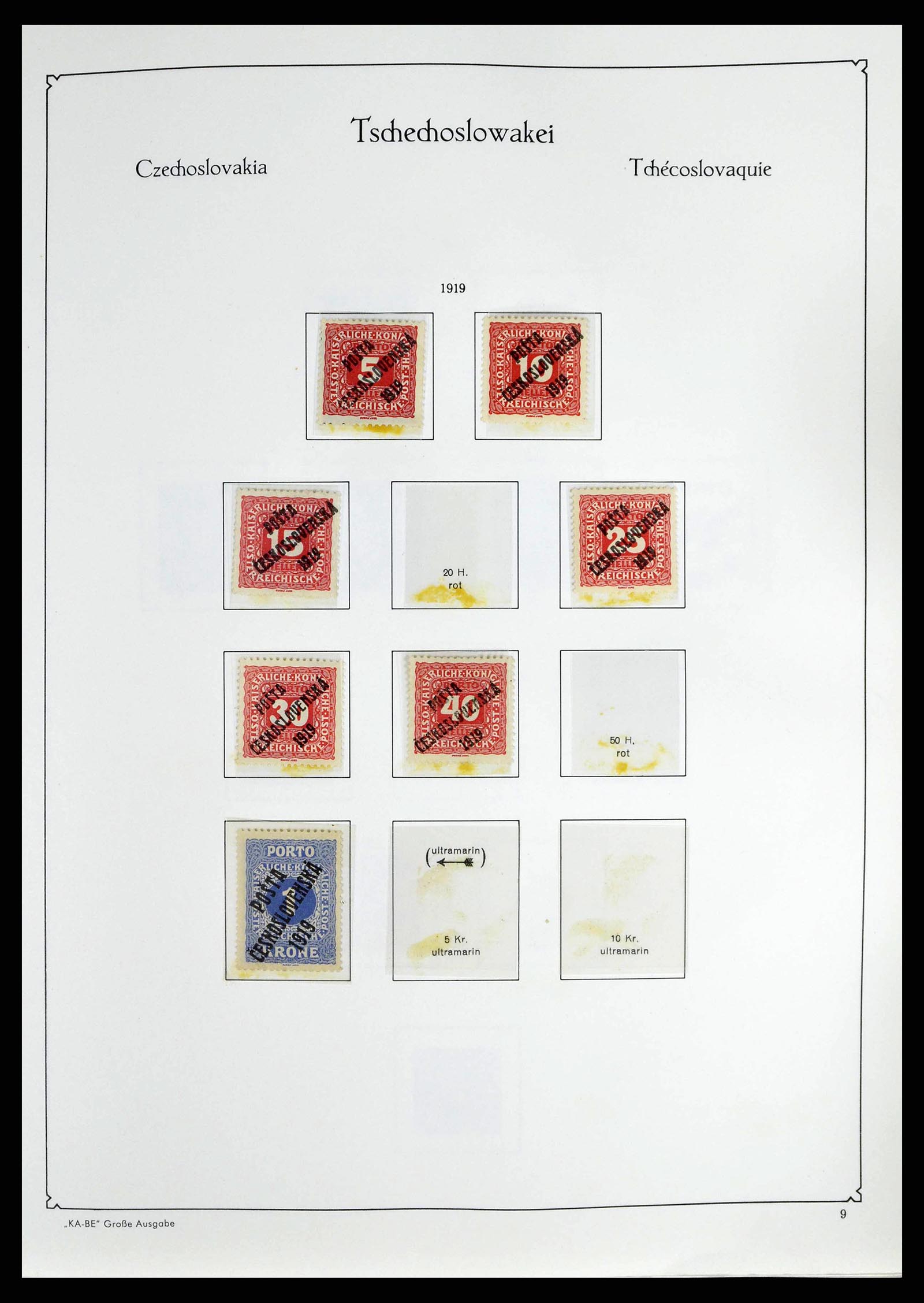 38812 0010 - Postzegelverzameling 38812 Tsjechoslowakije 1918-1990.