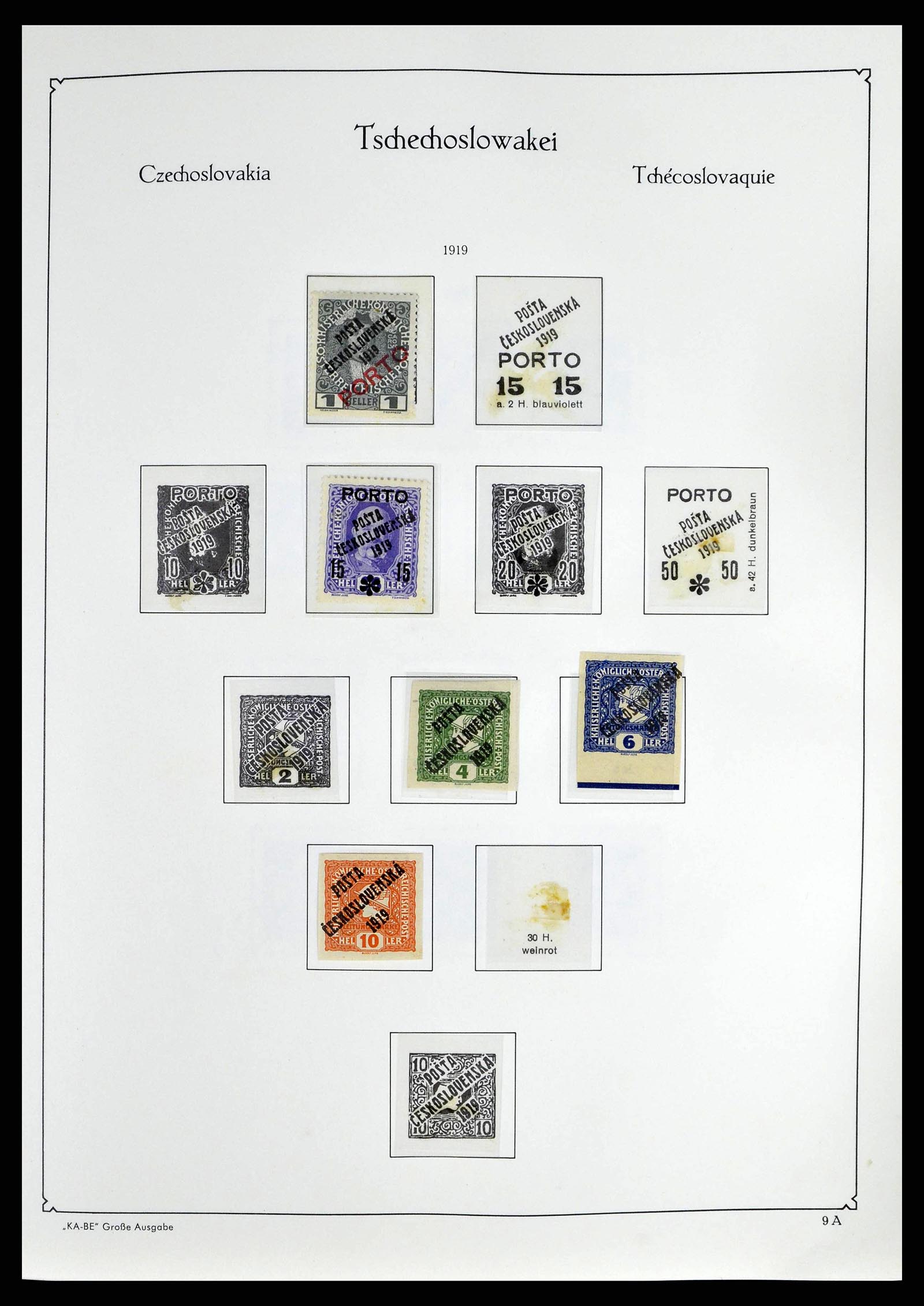 38812 0011 - Postzegelverzameling 38812 Tsjechoslowakije 1918-1990.