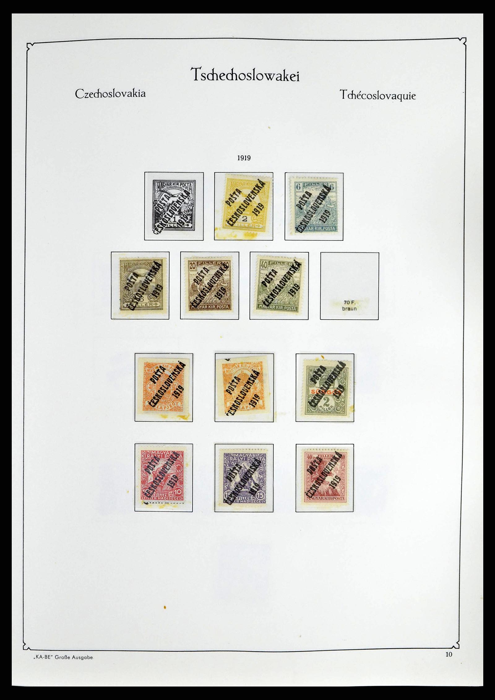 38812 0012 - Postzegelverzameling 38812 Tsjechoslowakije 1918-1990.