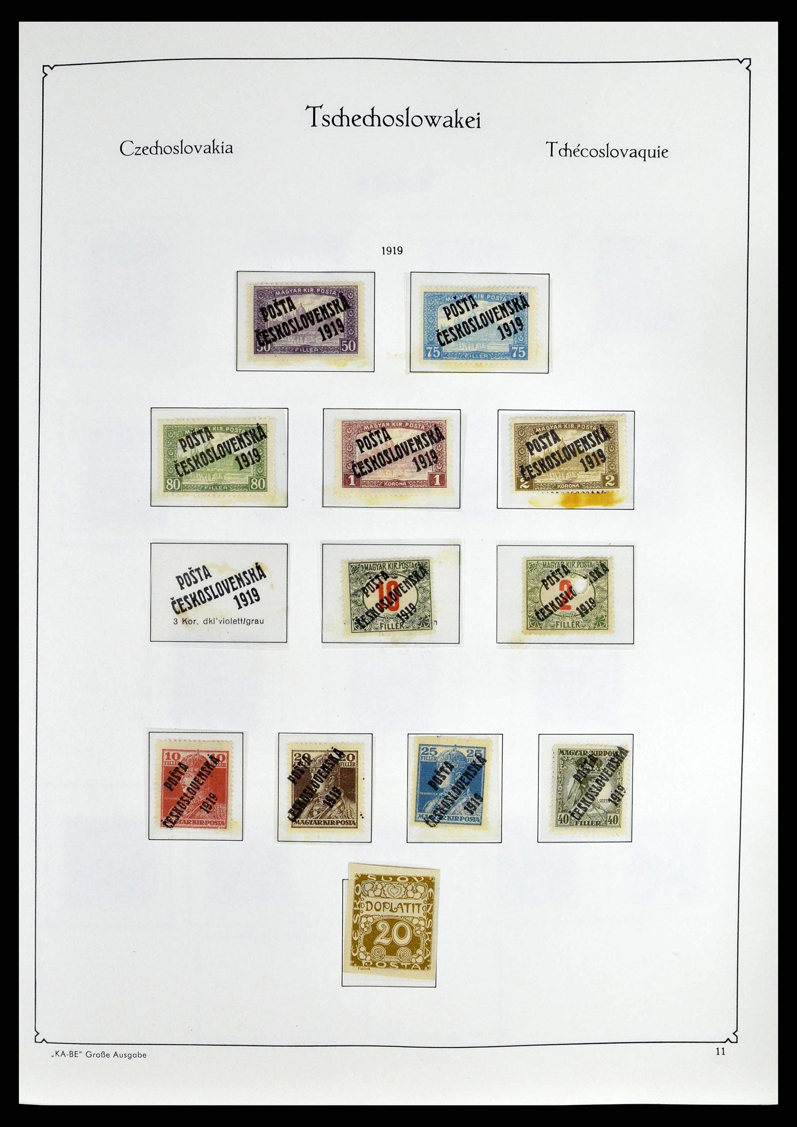 38812 0013 - Postzegelverzameling 38812 Tsjechoslowakije 1918-1990.