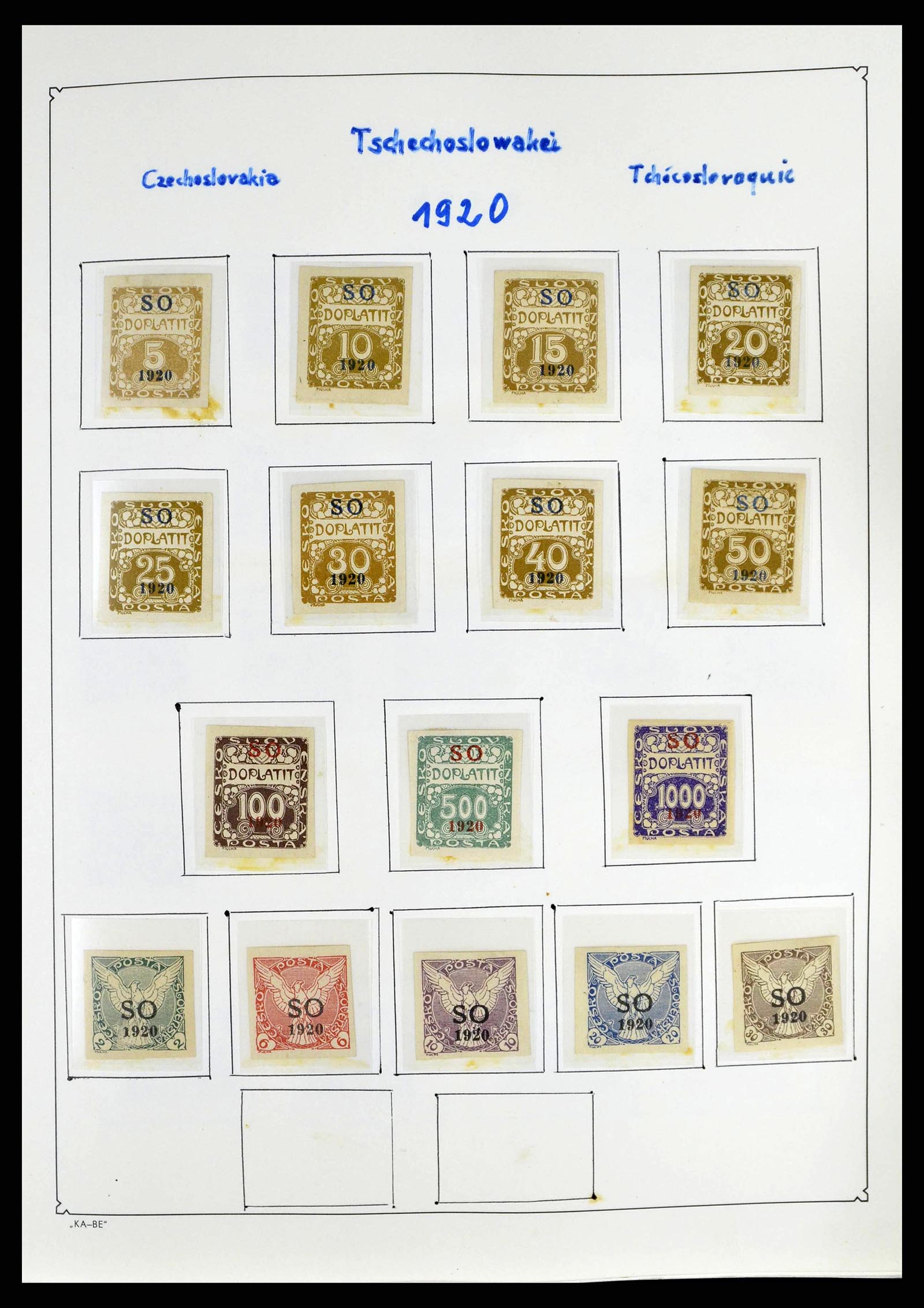 38812 0014 - Postzegelverzameling 38812 Tsjechoslowakije 1918-1990.