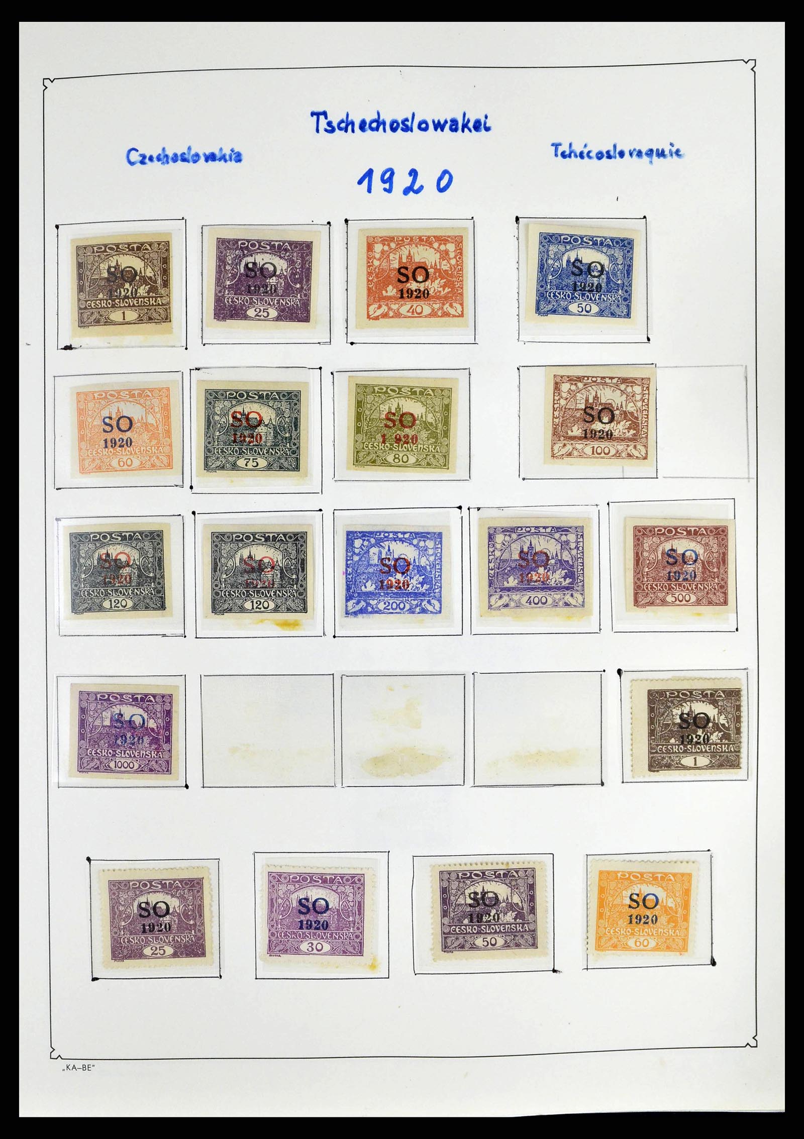 38812 0015 - Postzegelverzameling 38812 Tsjechoslowakije 1918-1990.