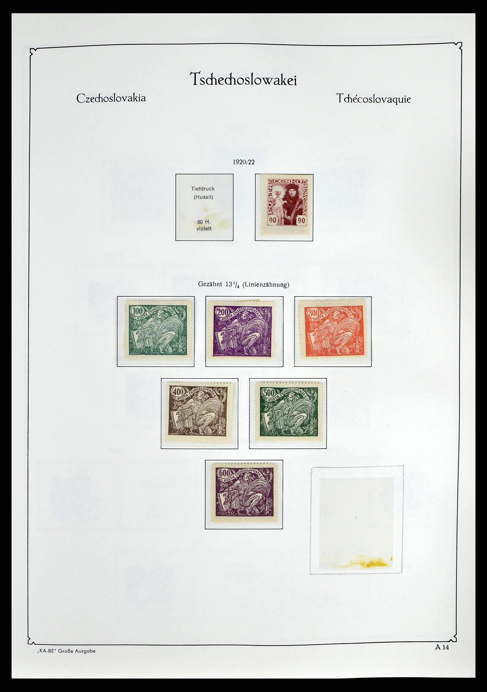 38812 0016 - Postzegelverzameling 38812 Tsjechoslowakije 1918-1990.