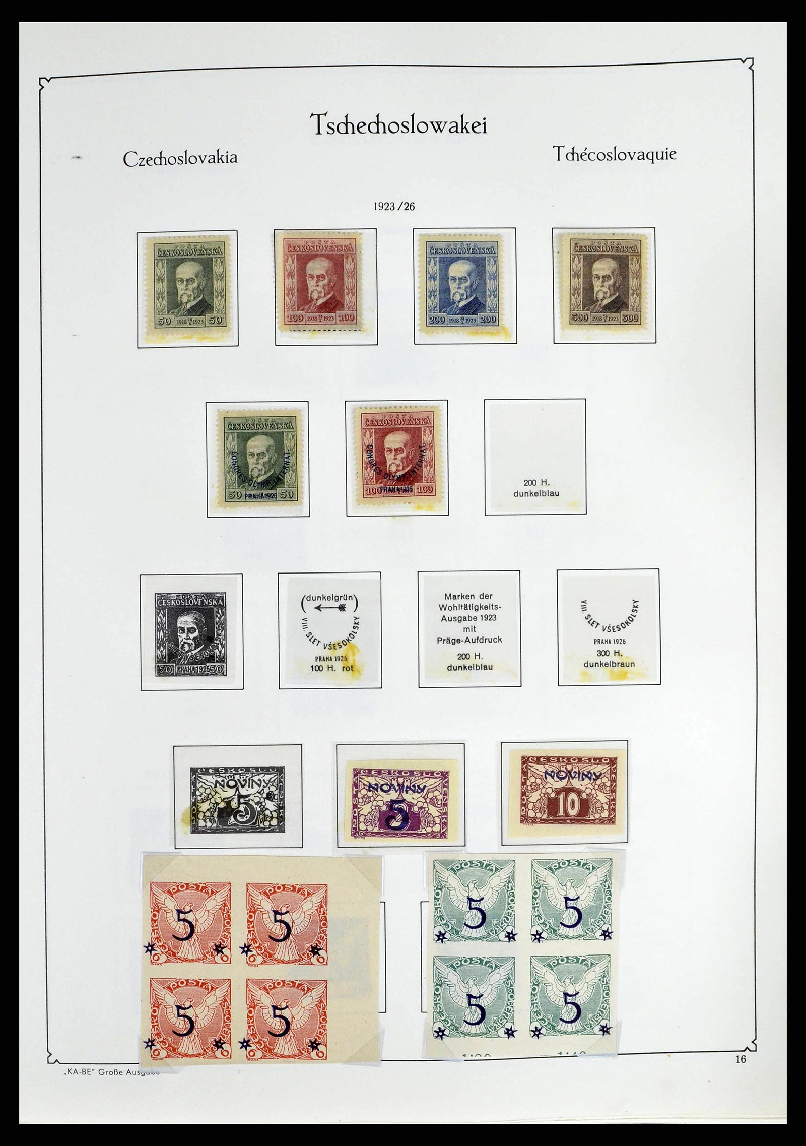 38812 0019 - Postzegelverzameling 38812 Tsjechoslowakije 1918-1990.