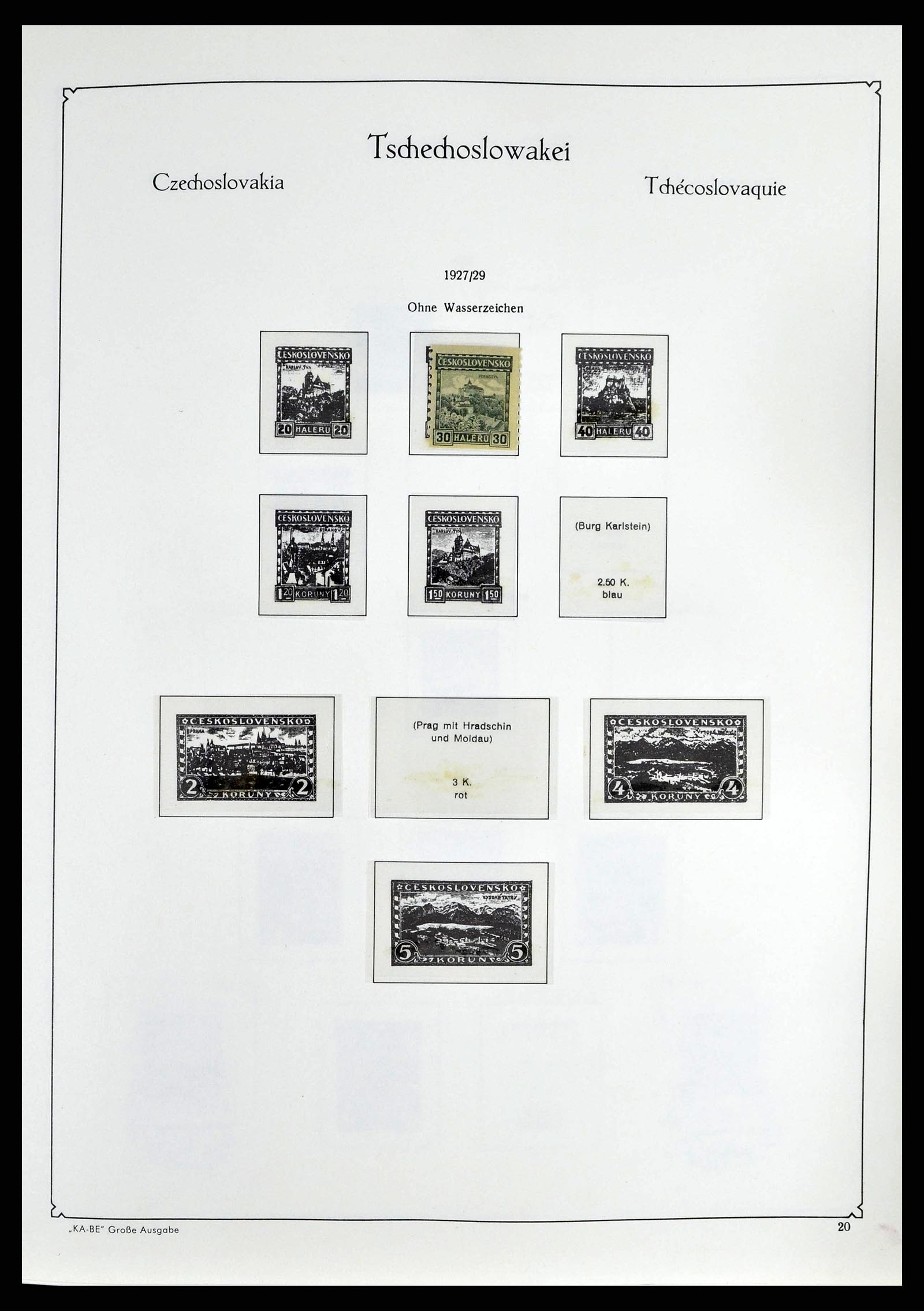 38812 0022 - Postzegelverzameling 38812 Tsjechoslowakije 1918-1990.