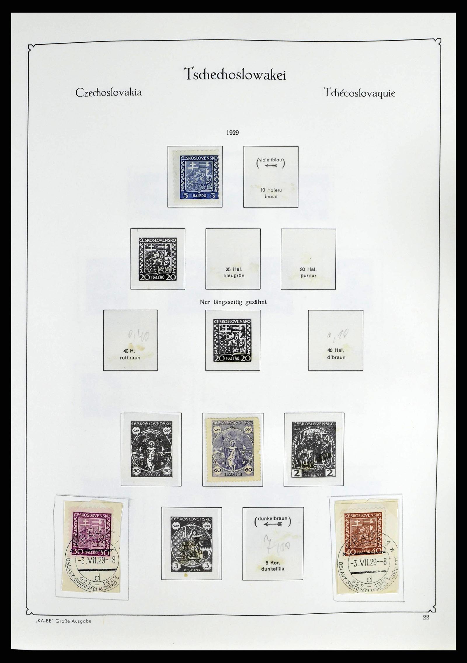 38812 0023 - Postzegelverzameling 38812 Tsjechoslowakije 1918-1990.