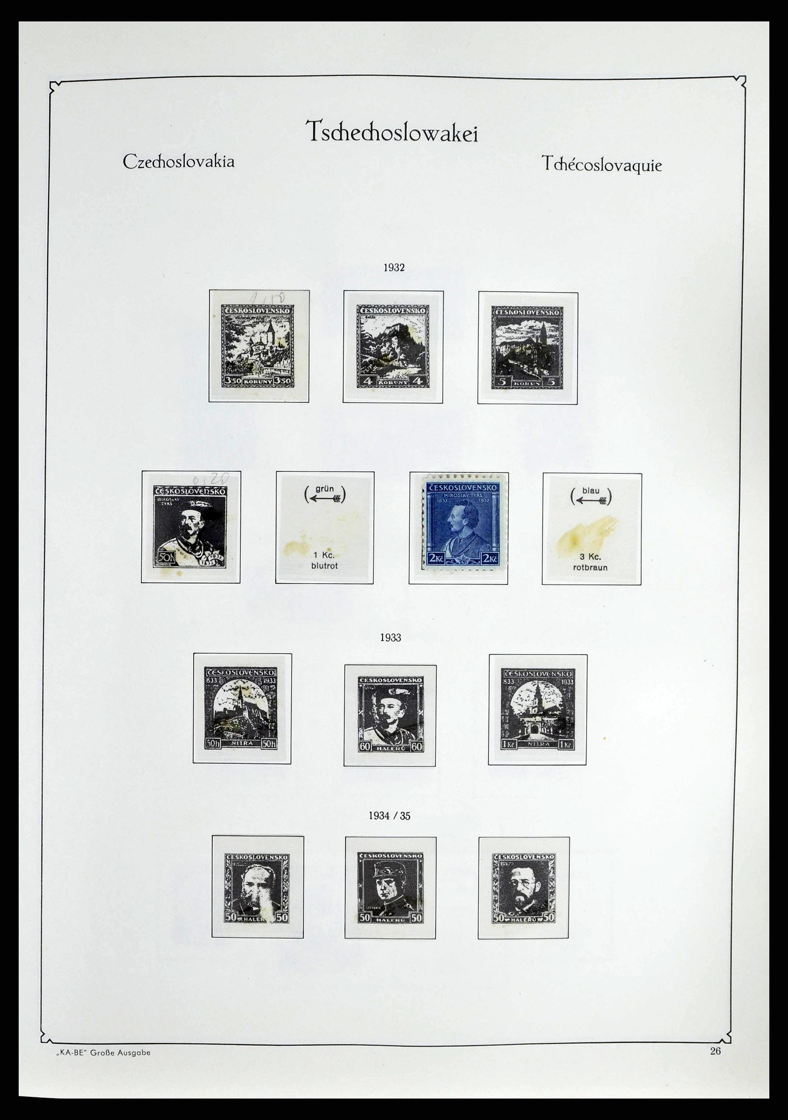 38812 0025 - Postzegelverzameling 38812 Tsjechoslowakije 1918-1990.