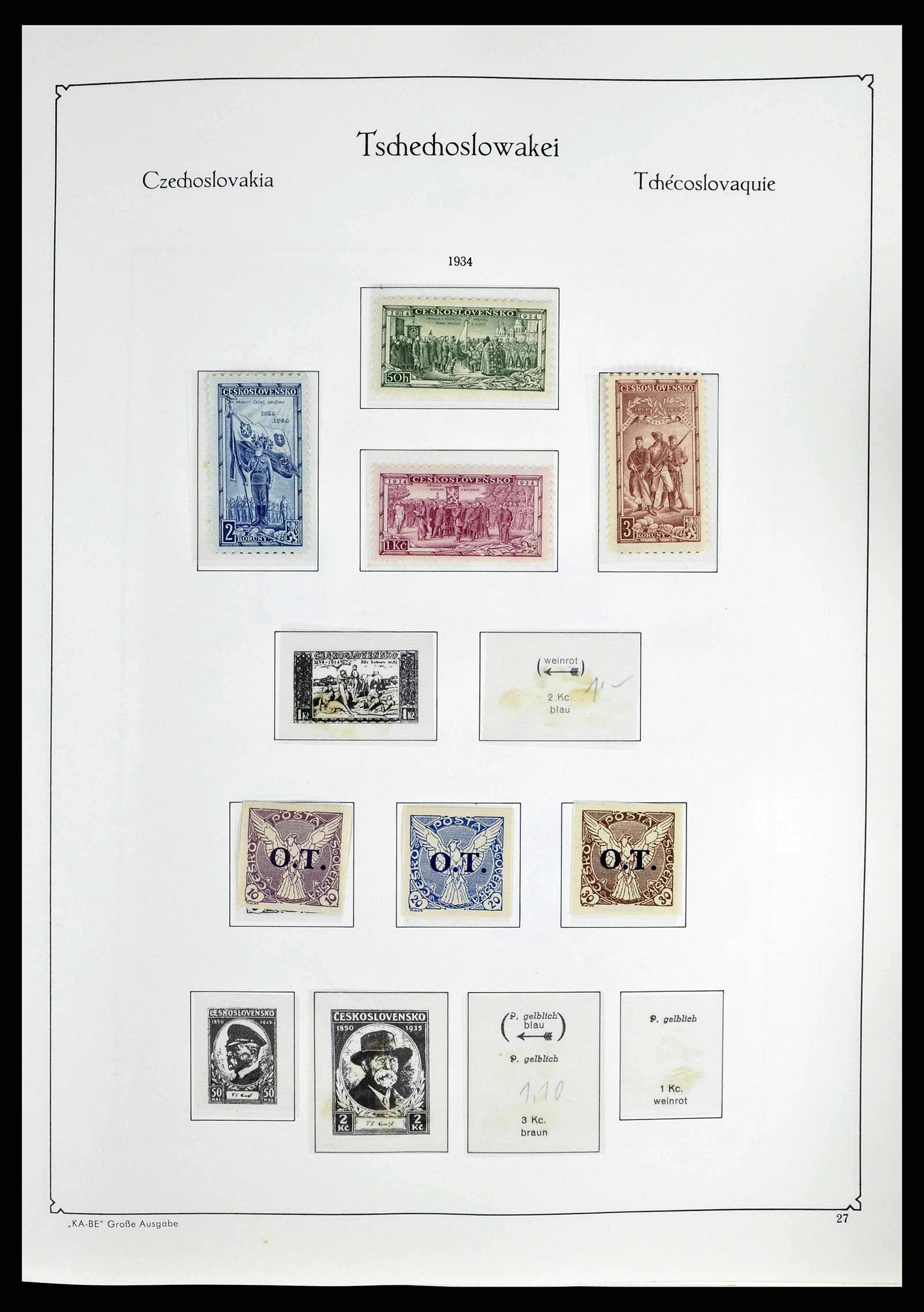 38812 0026 - Postzegelverzameling 38812 Tsjechoslowakije 1918-1990.