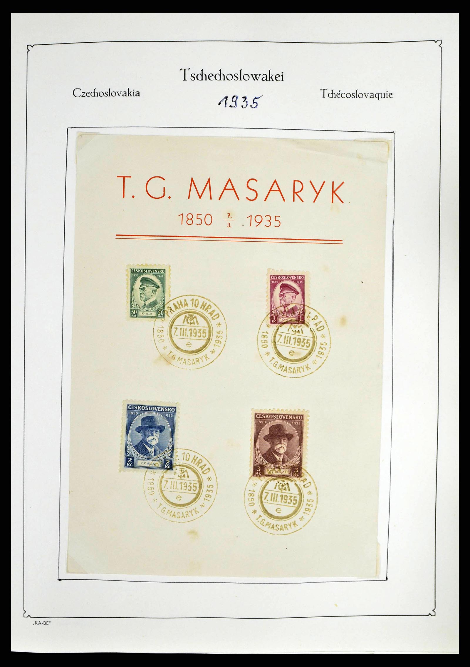 38812 0027 - Postzegelverzameling 38812 Tsjechoslowakije 1918-1990.