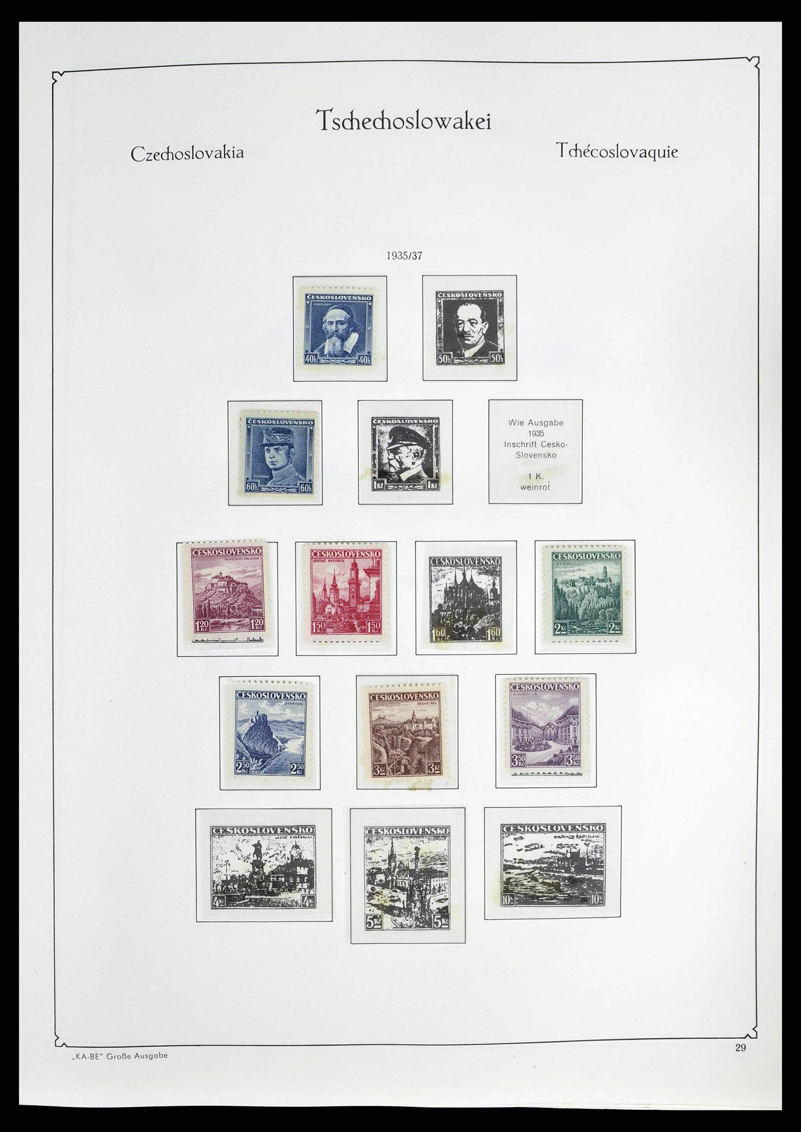 38812 0030 - Postzegelverzameling 38812 Tsjechoslowakije 1918-1990.
