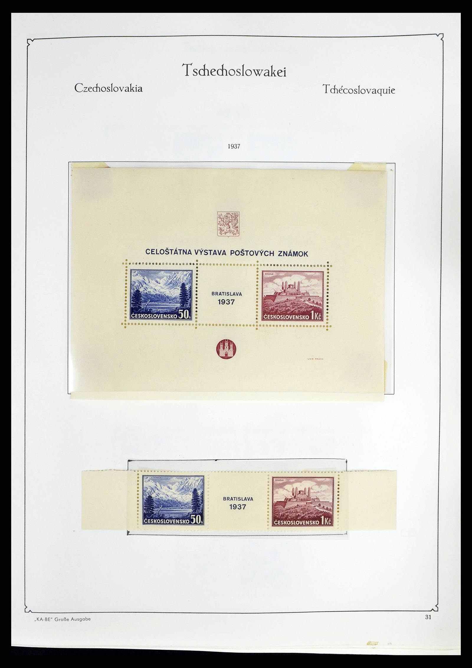 38812 0034 - Postzegelverzameling 38812 Tsjechoslowakije 1918-1990.