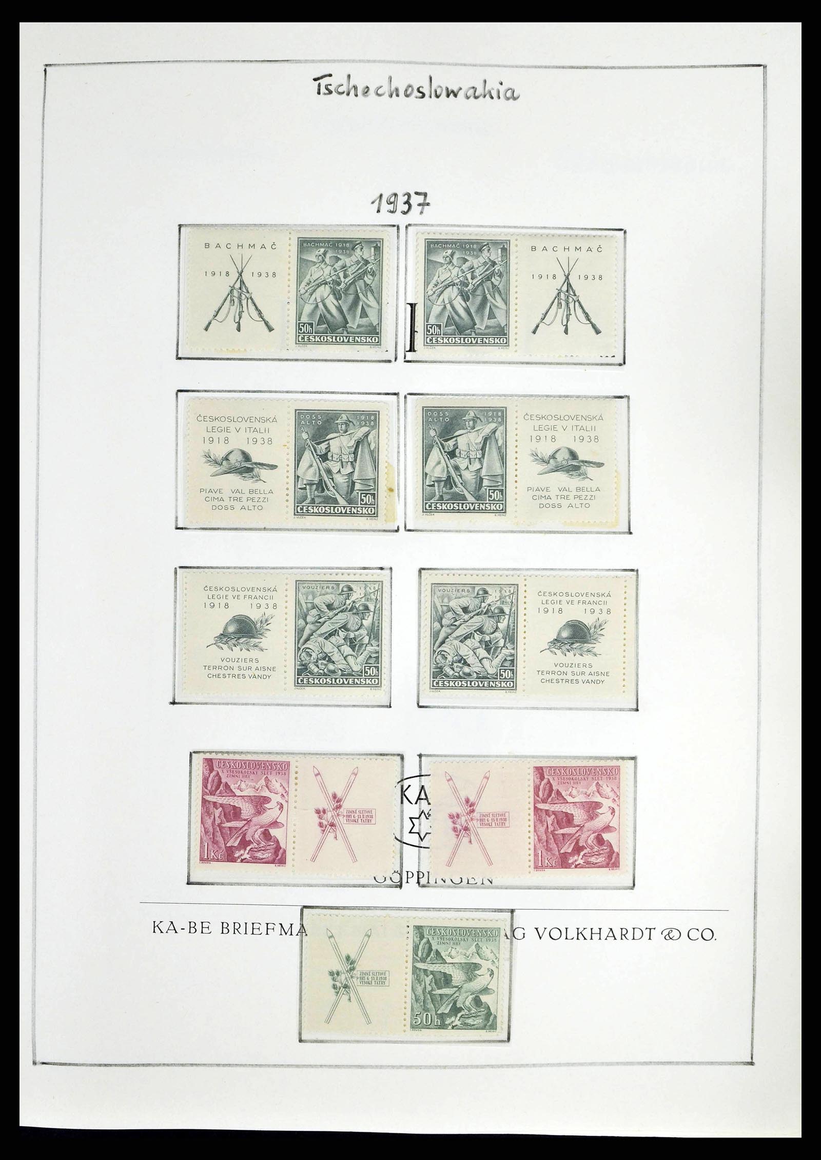 38812 0035 - Postzegelverzameling 38812 Tsjechoslowakije 1918-1990.